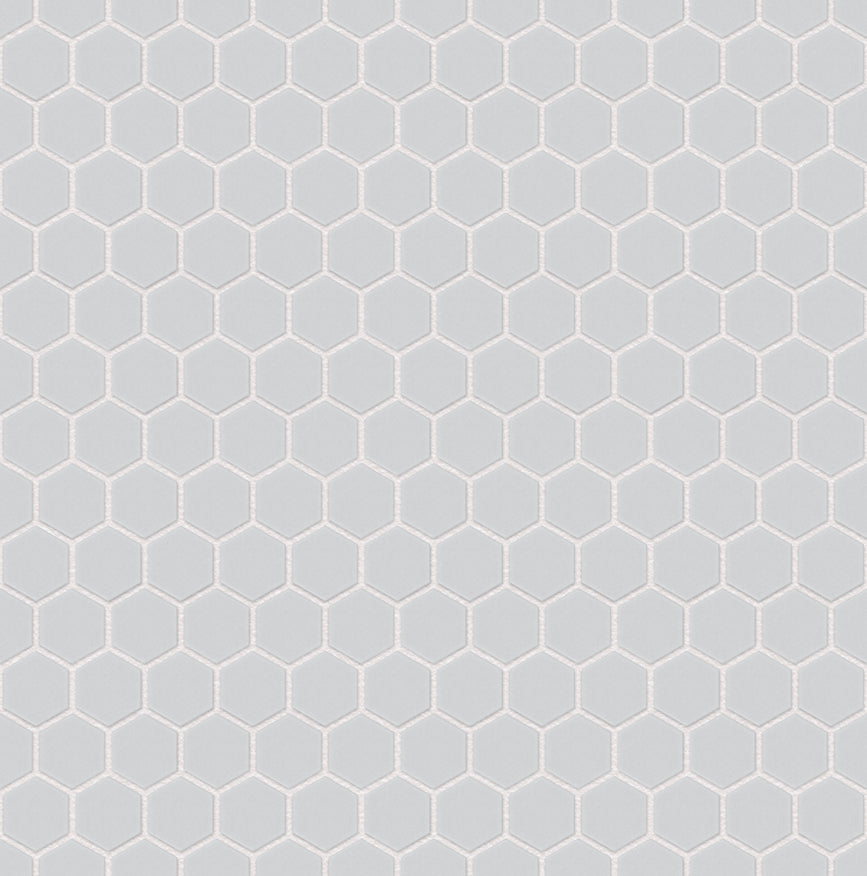 The Mosaic Factory London Mozaiek Tegel Hexagon - Super Wit Porselein Ongeglazuurd, R11 260x300 mm, voeg white