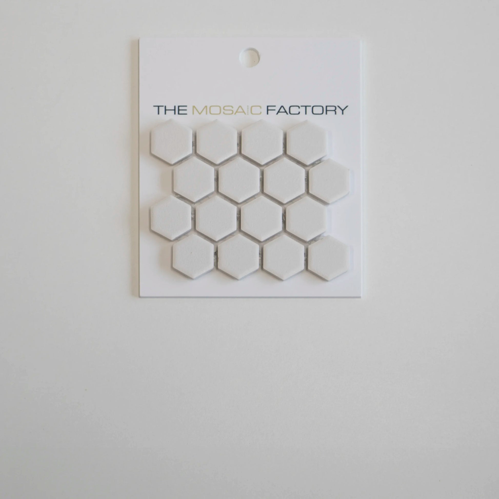 The Mosaic Factory London Mozaiek Tegel Hexagon - Super Wit Porselein Ongeglazuurd, R11 260x300 mm - Mozaiektegel.com