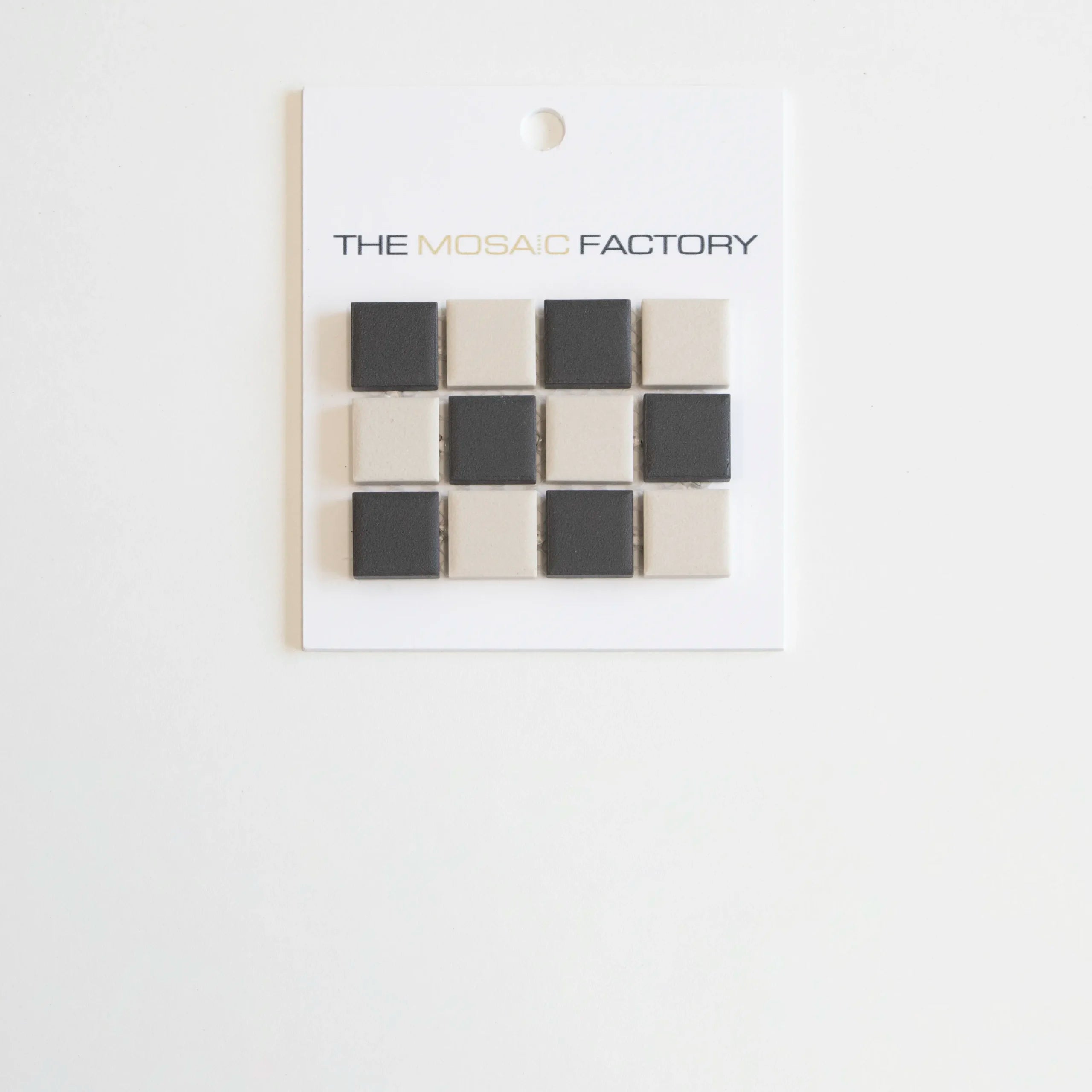 The Mosaic Factory London Mozaiek Tegel Vierkant - Dambord Mix Porselein Ongeglazuurd, R11 300x300 mm - Mozaiektegel.com