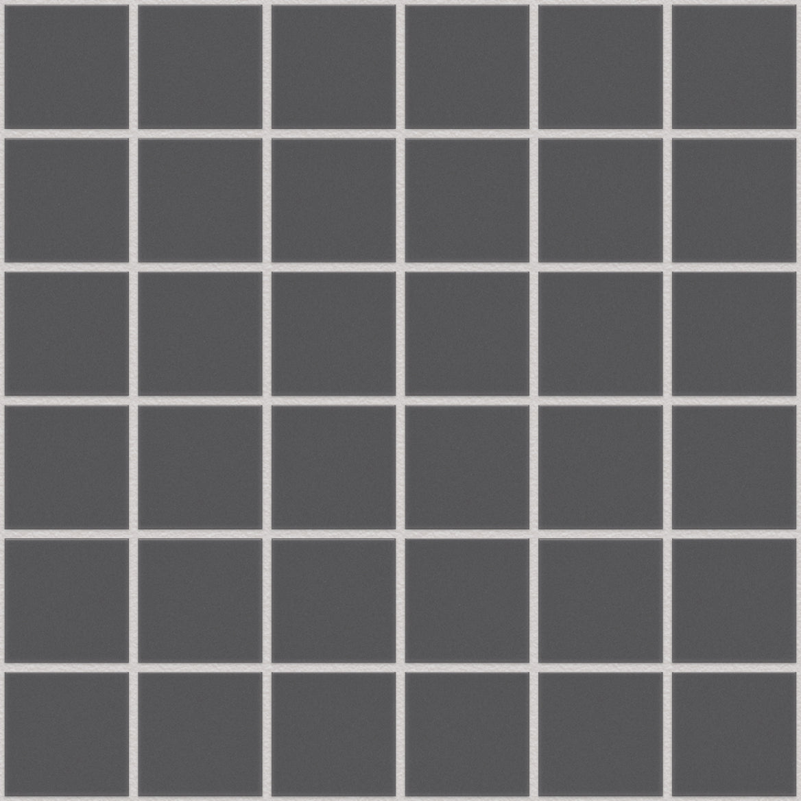 The Mosaic Factory London Mozaiek Tegel Vierkant - Donker Grijs Porselein Ongeglazuurd, R11 309x309 mm, voeg manhattan