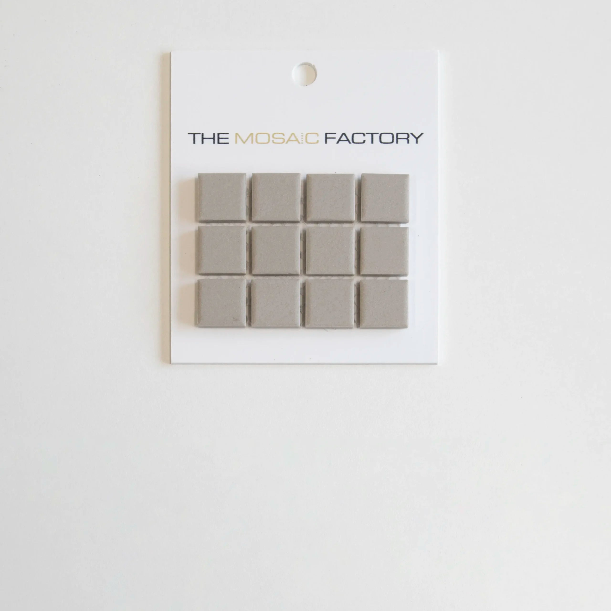 The Mosaic Factory London Mozaiek Tegel Vierkant - Grijs Porselein Ongeglazuurd, R11 300x300 mm - Mozaiektegel.com
