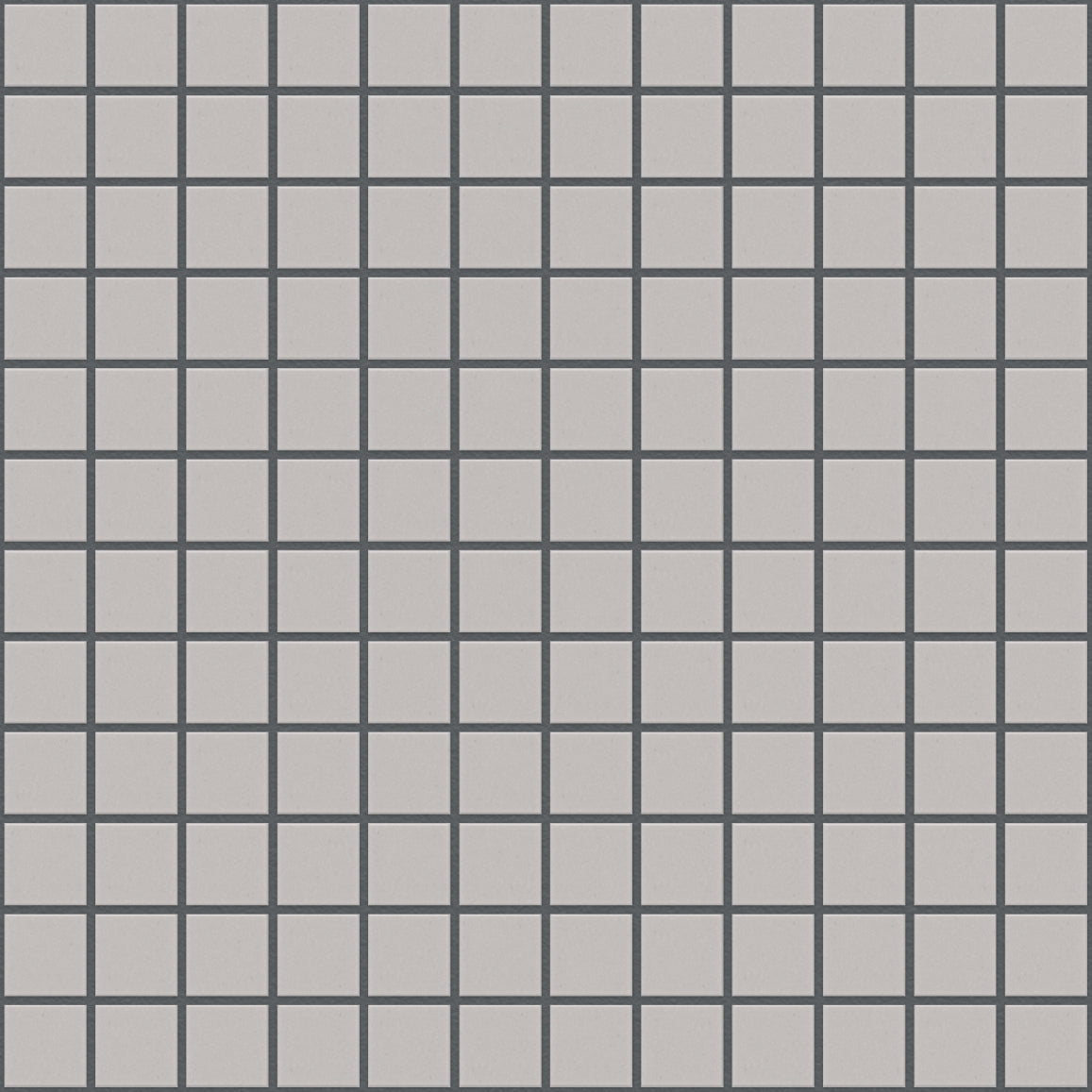 The Mosaic Factory London Mozaiek Tegel Vierkant - Porselein Wit Ongeglazuurd, R11 309x309 mm, voeg antracite