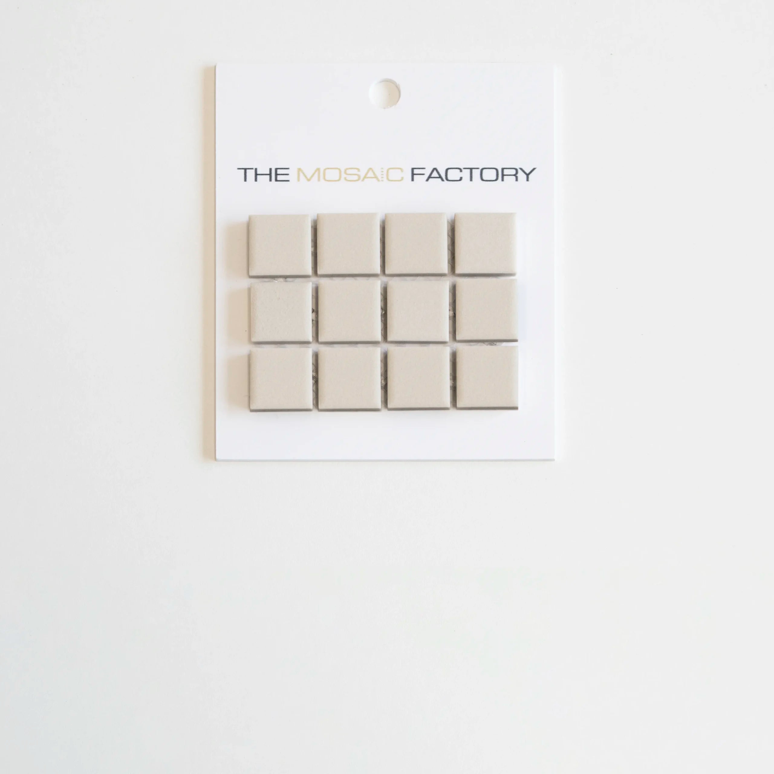 The Mosaic Factory London Mozaiek Tegel Vierkant - Porselein Wit Ongeglazuurd, R11 309x309 mm - Mozaiektegel.com