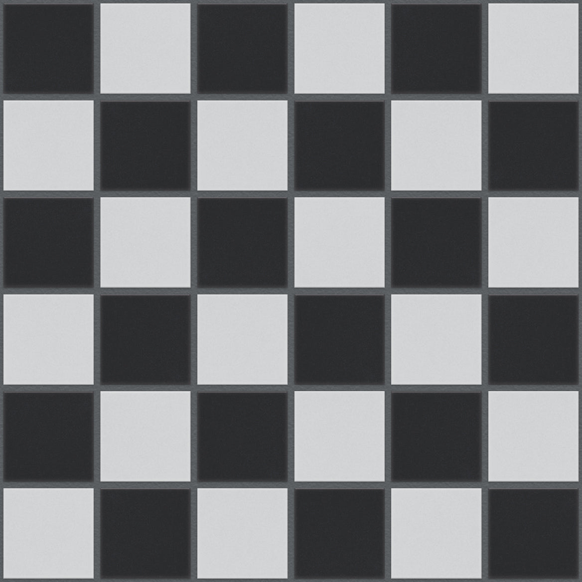 The Mosaic Factory London Mozaiek Tegel Vierkant - Schaakbord Porselein Ongeglazuurd, R11 309x309 mm, voeg antracite