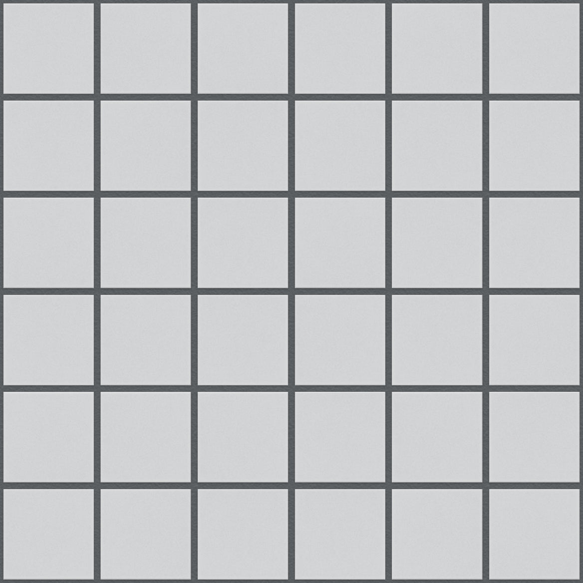 The Mosaic Factory London Mozaiek Tegel Vierkant - Super Wit Porselein Ongeglazuurd, R11 309x309 mm, voeg antracite