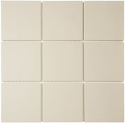 The Mosaic Factory London Mozaiek Tegel Vierkant - Wit Porselein Ongeglazuurd, R11 95x95x6 mm - Mozaiektegel.com