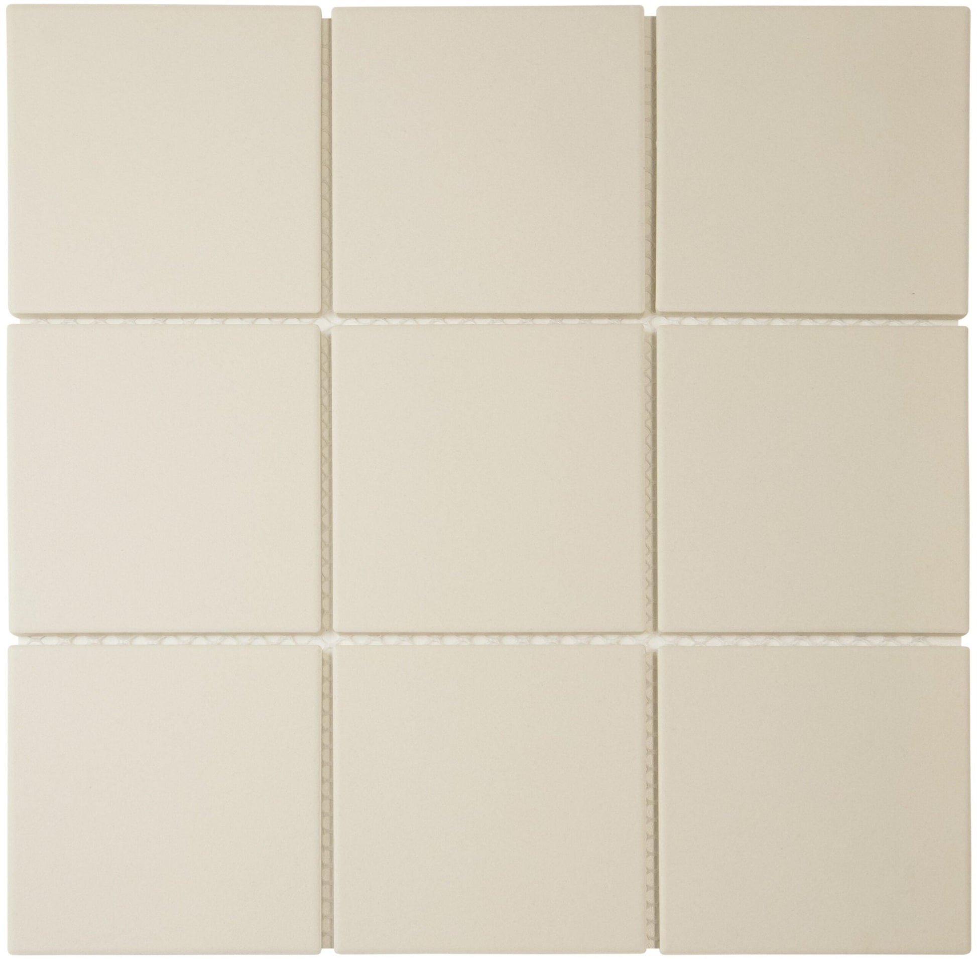 The Mosaic Factory London Mozaiek Tegel Vierkant - Wit Porselein Ongeglazuurd, R11 95x95x6 mm - Mozaiektegel.com