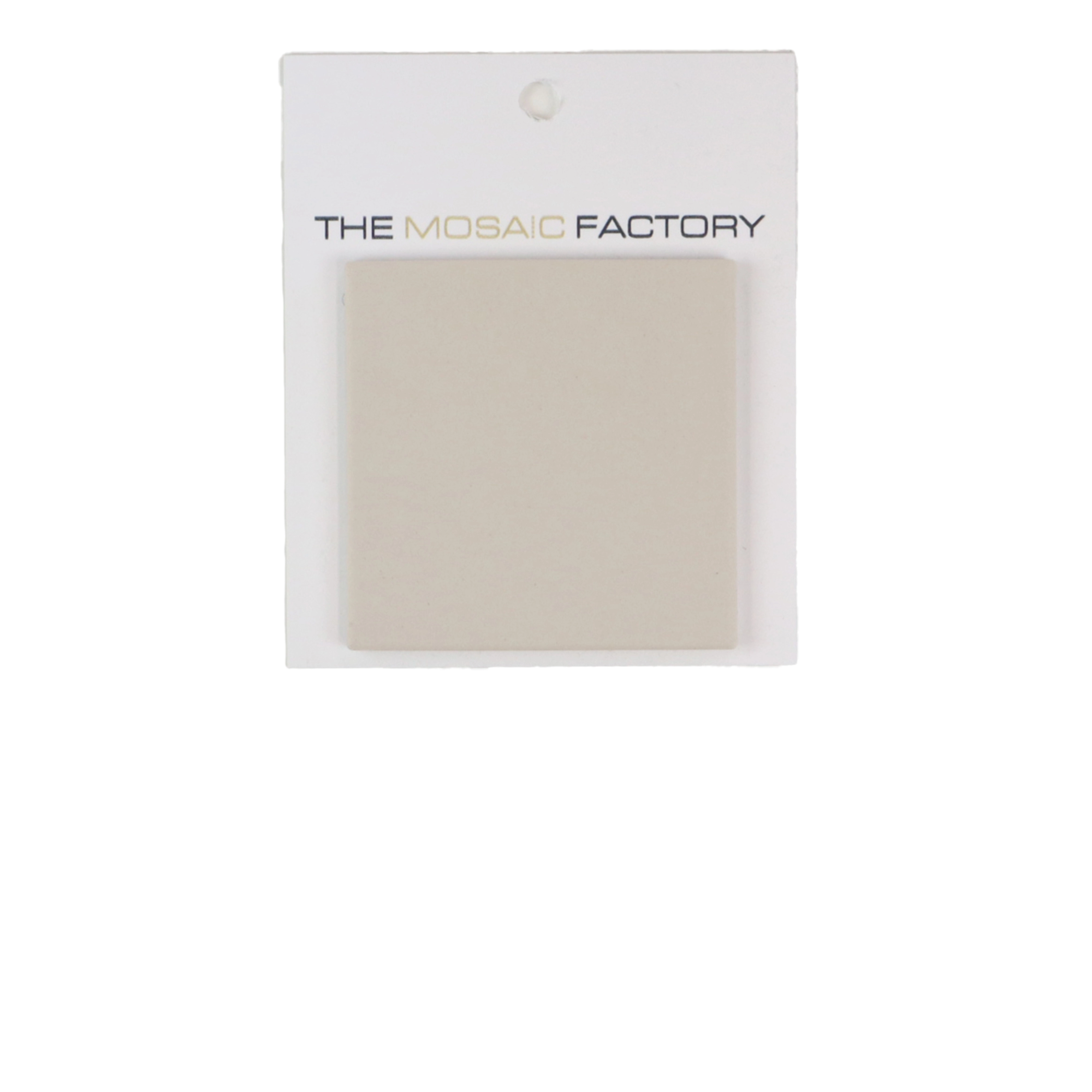 The Mosaic Factory London Mosaic Tile Square - White Porcelain Unglazed, R11 95x95x6 mm