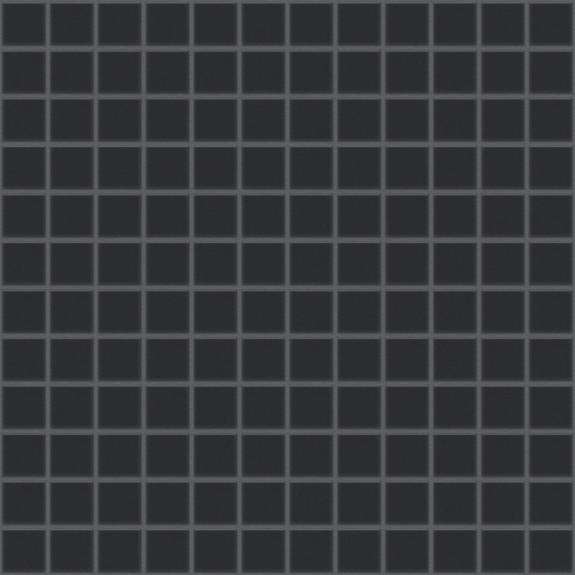 The Mosaic Factory London Mozaiek Tegel Vierkant - Zwart Porselein Ongeglazuurd, R11 300x300 mm, voeg antracite