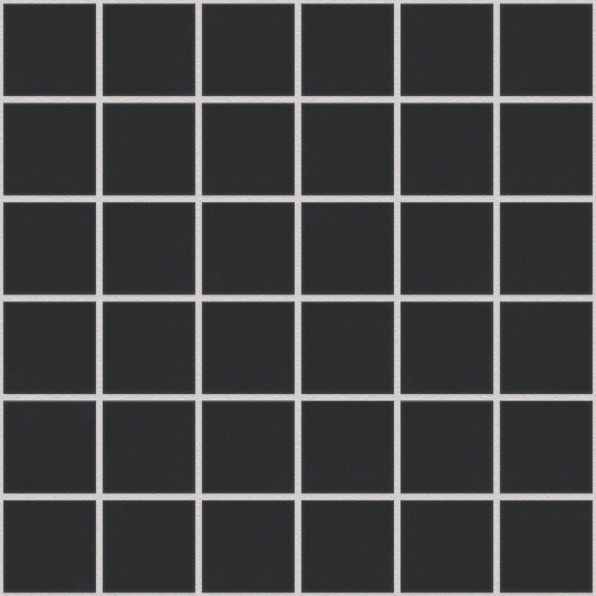 The Mosaic Factory London Mozaiek Tegel Vierkant - Zwart Porselein Ongeglazuurd, R11 309x309 mm, manhattan