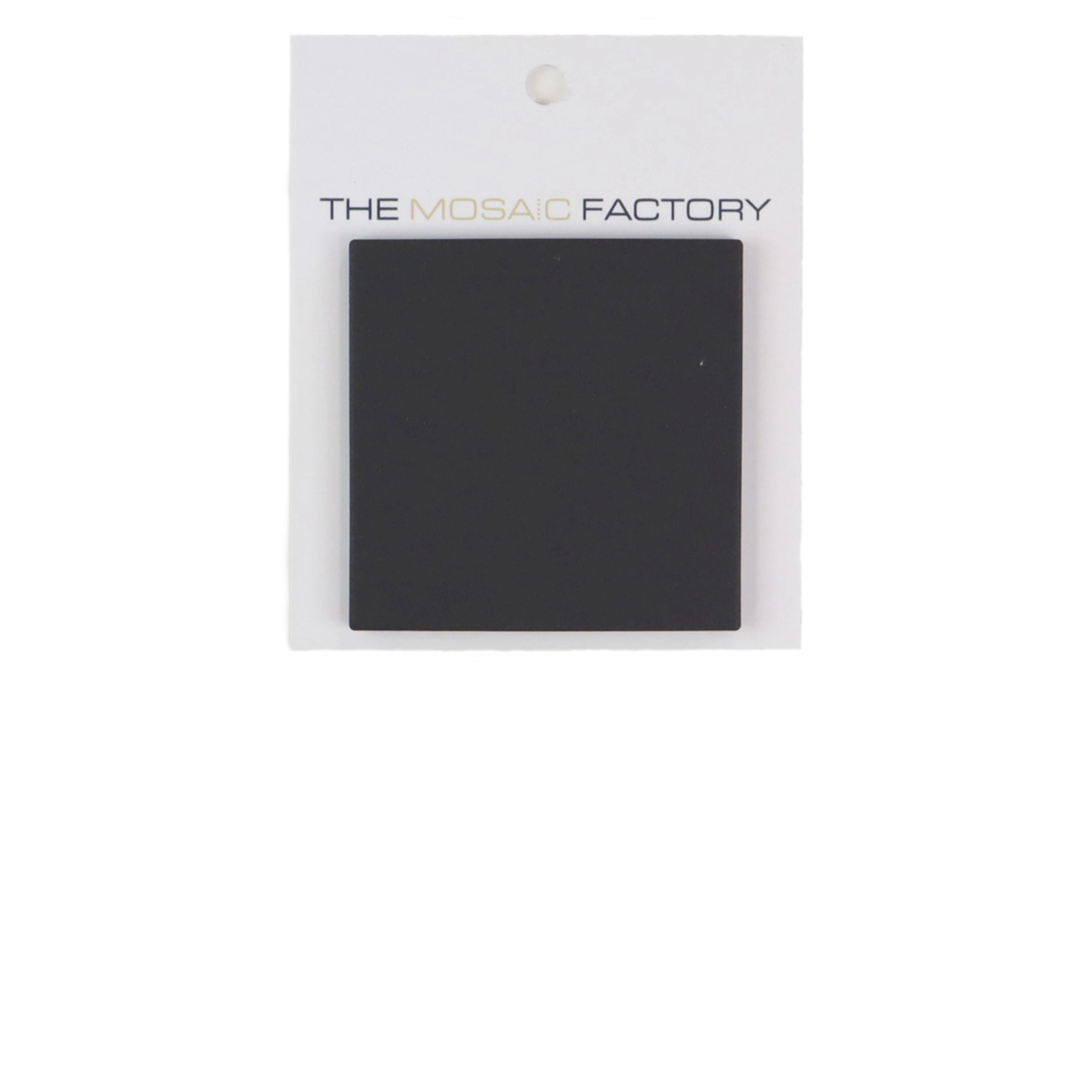 The Mosaic Factory London Mozaiek Tegel Vierkant - Zwart Porselein Ongeglazuurd, R11 95x95x6 mm