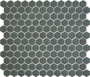 The Mosaic Factory Mozaïek Tegel Camo Green Matt Hexagons - 23x26mm - Mozaiektegel.com