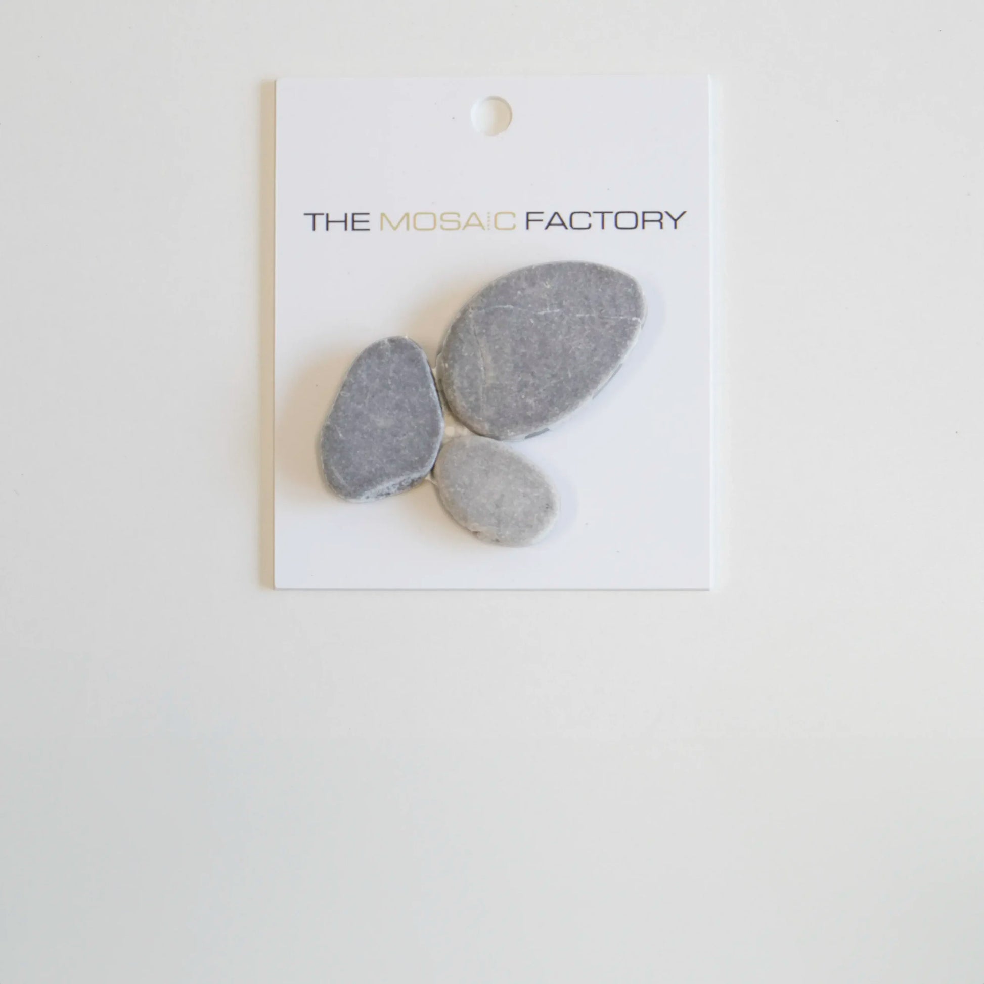 The Mosaic Factory Natural Stone Mozaiek Tegel Pebbles - Grey Marmer Natural 301x300 mm - Mozaiektegel.com