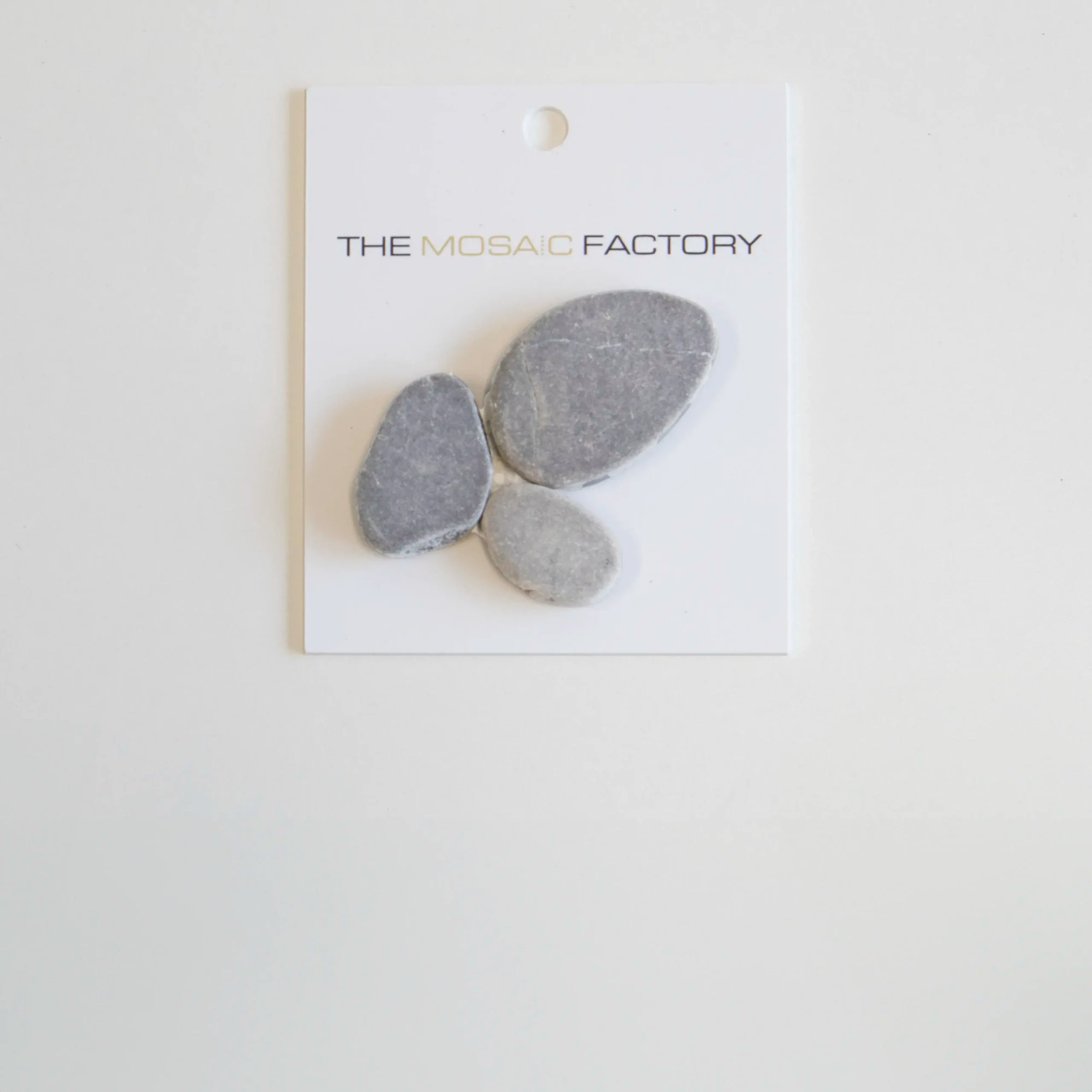 The Mosaic Factory Natural Stone Mozaiek Tegel Pebbles - Grey Marmer Natural 301x300 mm - Mozaiektegel.com