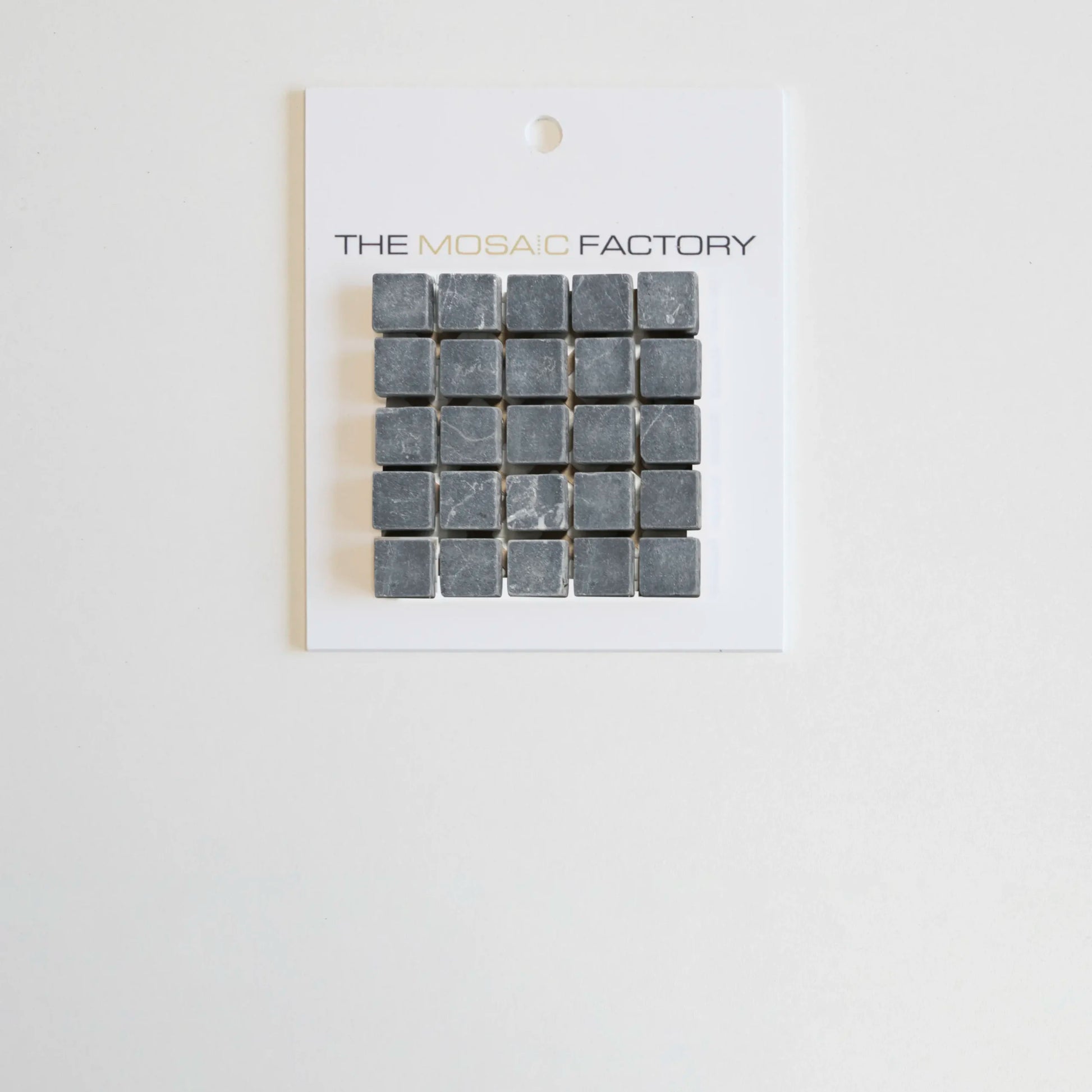 The Mosaic Factory Natural Stone Mozaiek Tegel Vierkant - Nero Anticato Marmer Natural 305x305 mm - Mozaiektegel.com