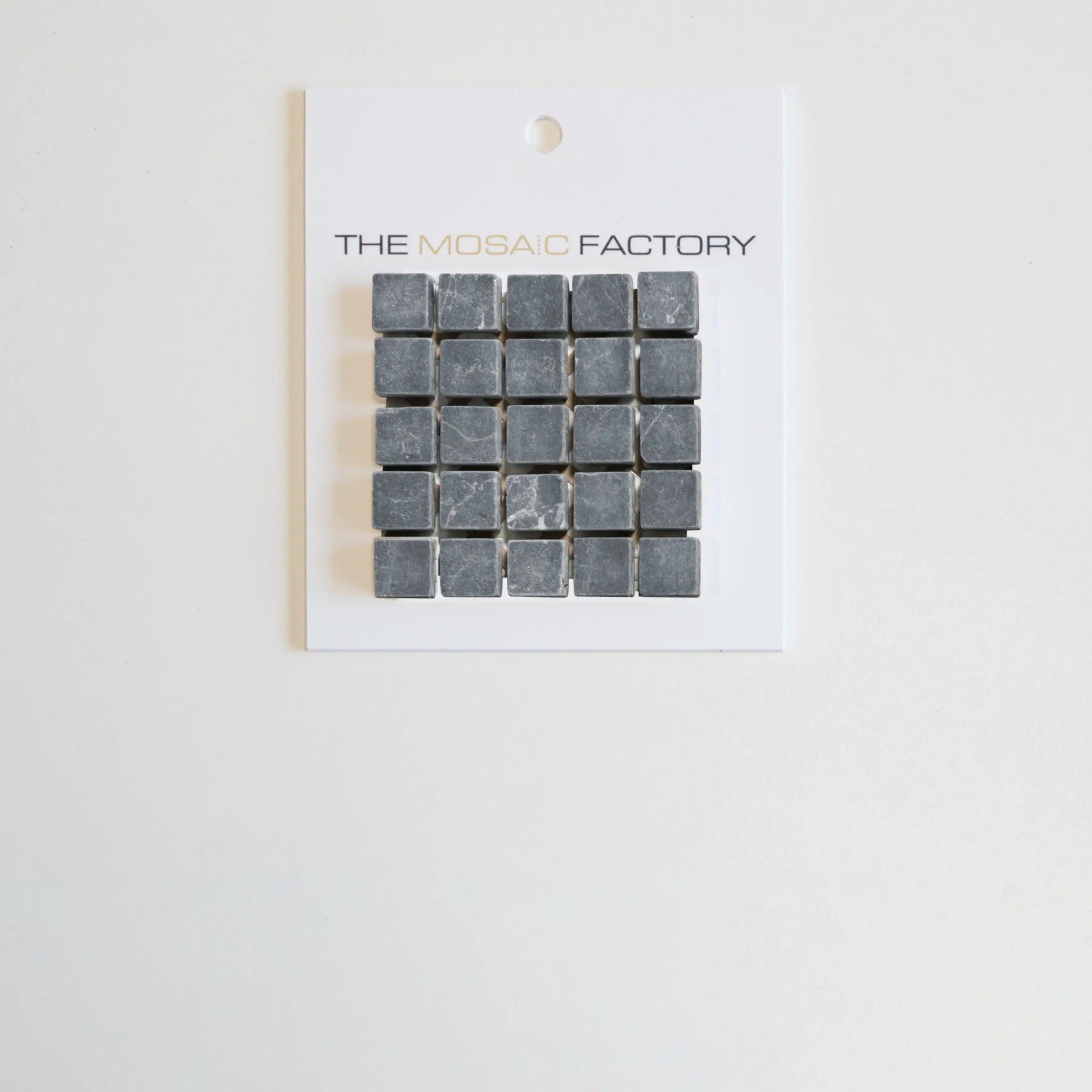 The Mosaic Factory Natural Stone Mozaiek Tegel Vierkant - Nero Anticato Marmer Natural 305x305 mm - Mozaiektegel.com