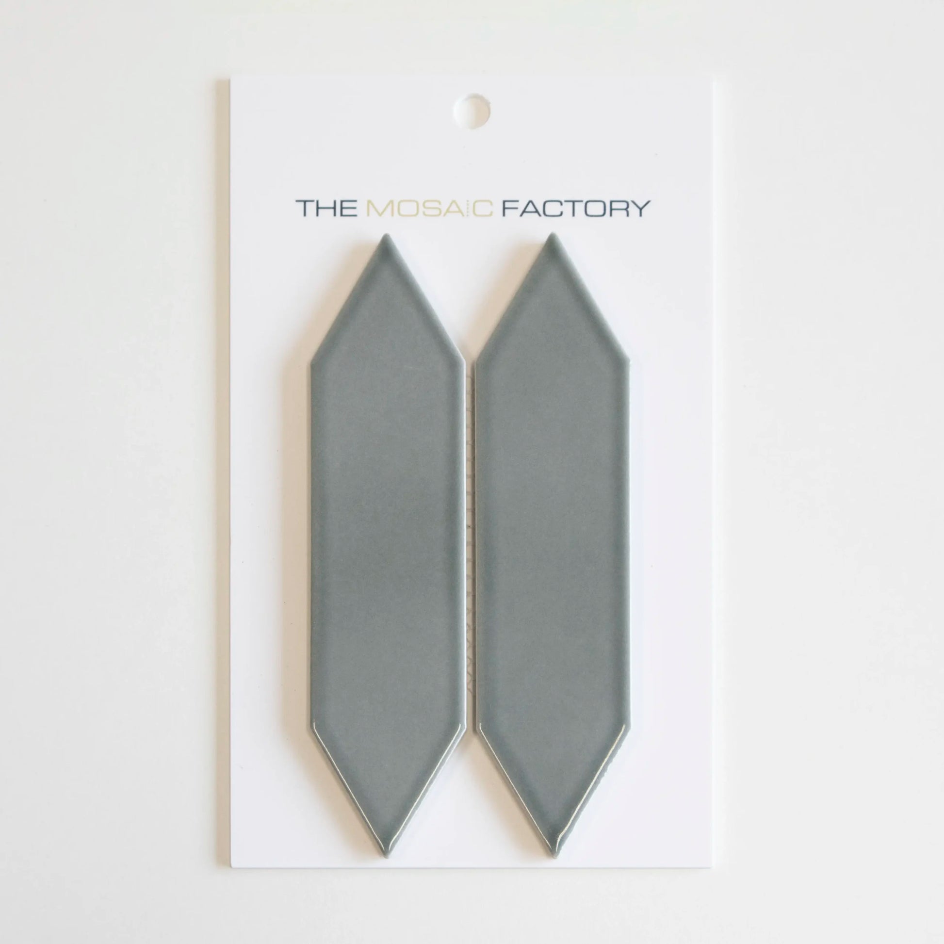 The Mosaic Factory Paris Mozaiek Tegel Picket- Groen Grijs Porselein Geglazuurd 258x313 mm - Mozaiektegel.com