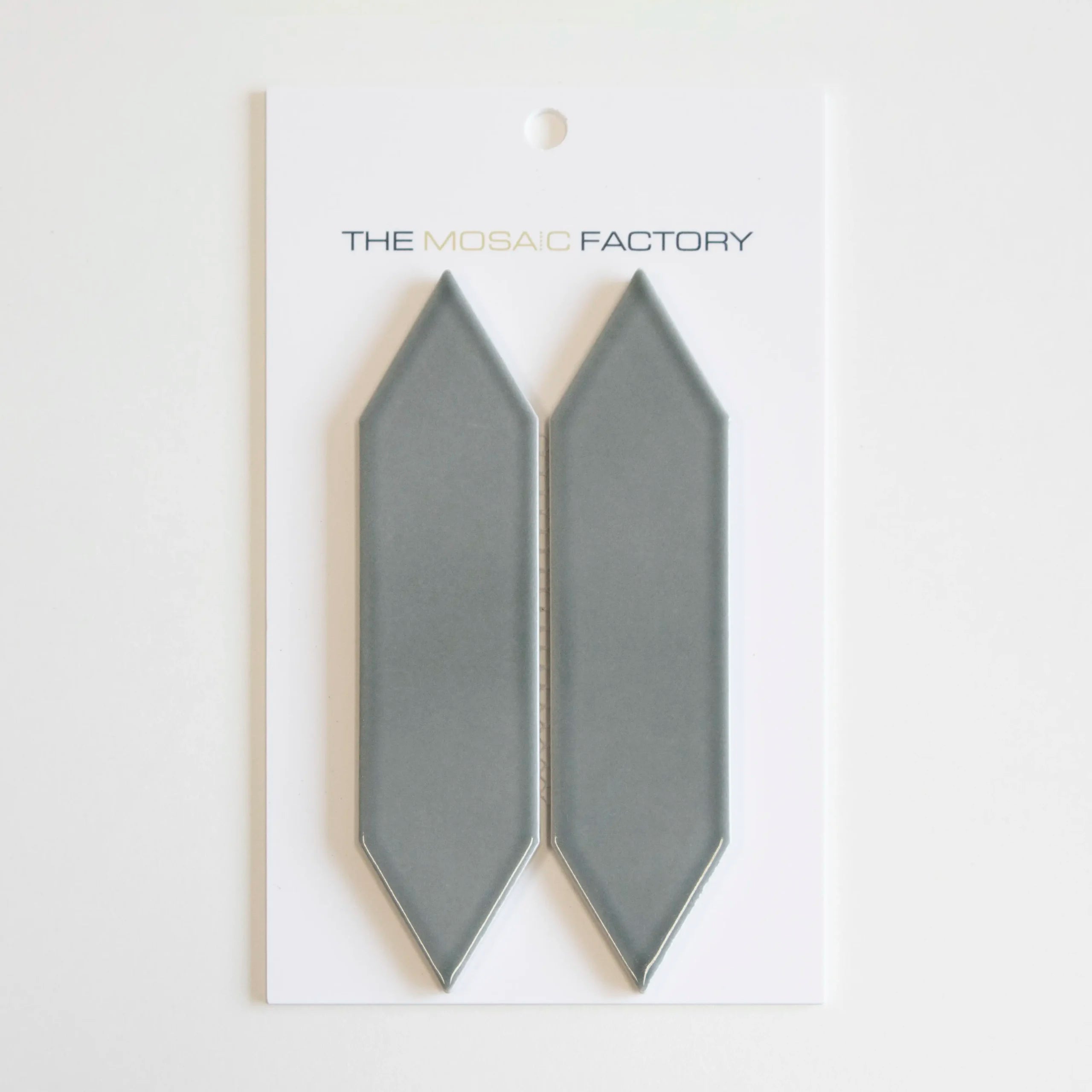 The Mosaic Factory Paris Mozaiek Tegel Picket- Groen Grijs Porselein Geglazuurd 258x313 mm - Mozaiektegel.com