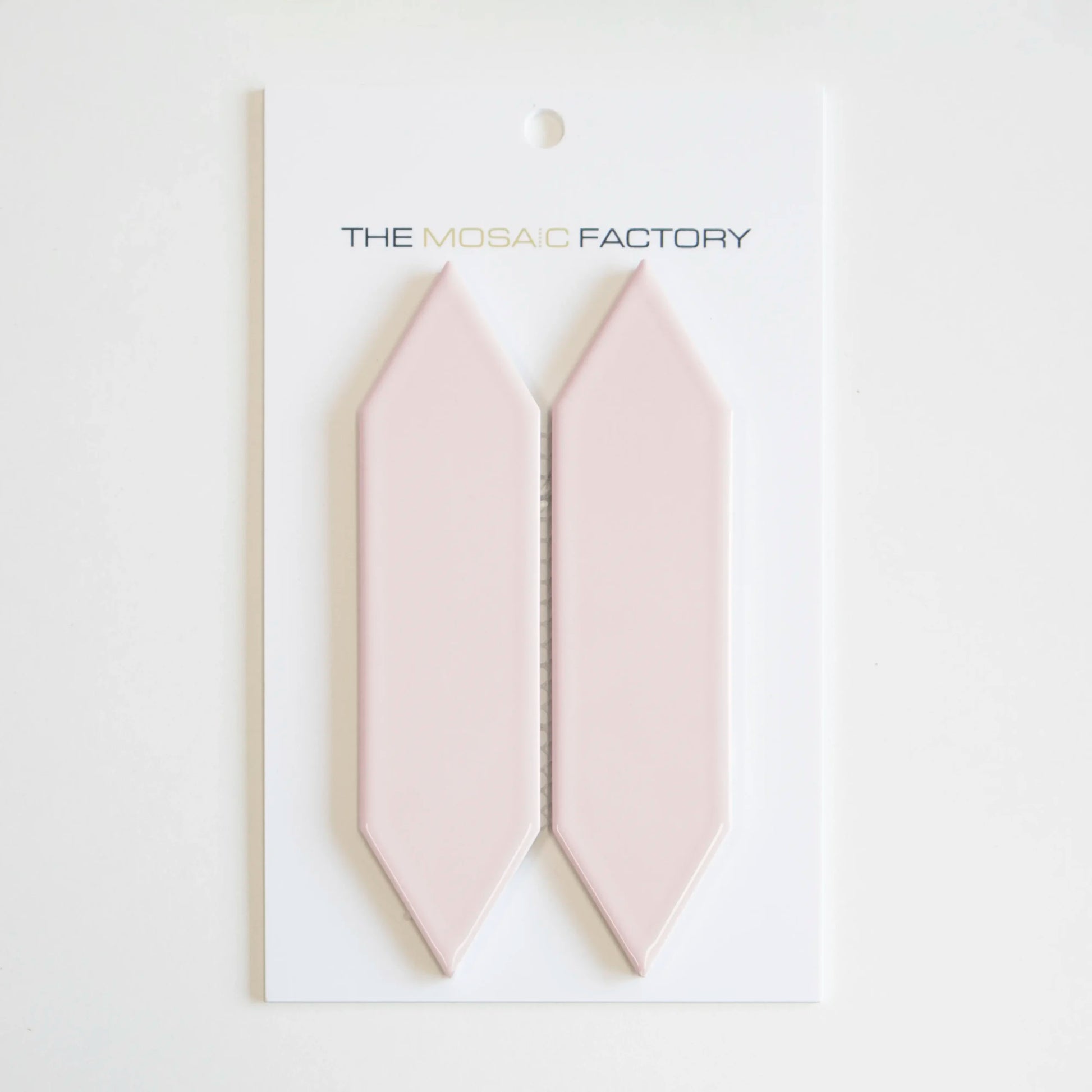 The Mosaic Factory Paris Mozaiek Tegel Picket- Roze Porselein Geglazuurd 255x315 mm - Mozaiektegel.com