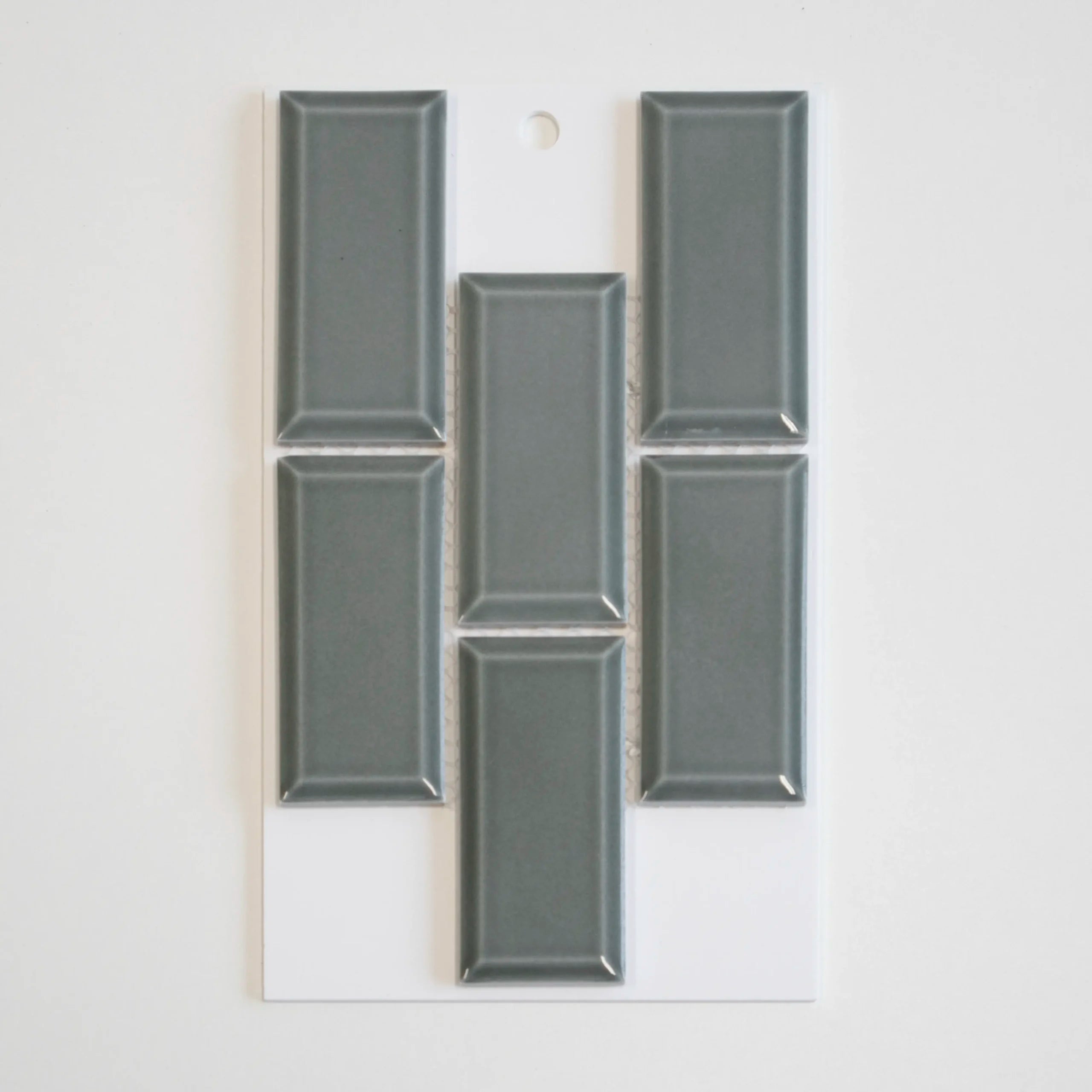 The Mosaic Factory Paris Mozaiek Tegel Rechthoek- Groen Grijs Porselein Geglazuurd 291x296 mm - Mozaiektegel.com