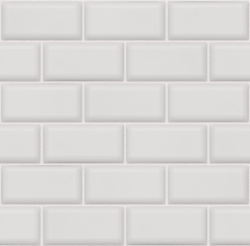 Bekijk hier de The Mosaic Factory Paris Mozaiek Tegel Rechthoek- Licht Grijs Porselein Geglazuurd 291x296 mm, voeg white