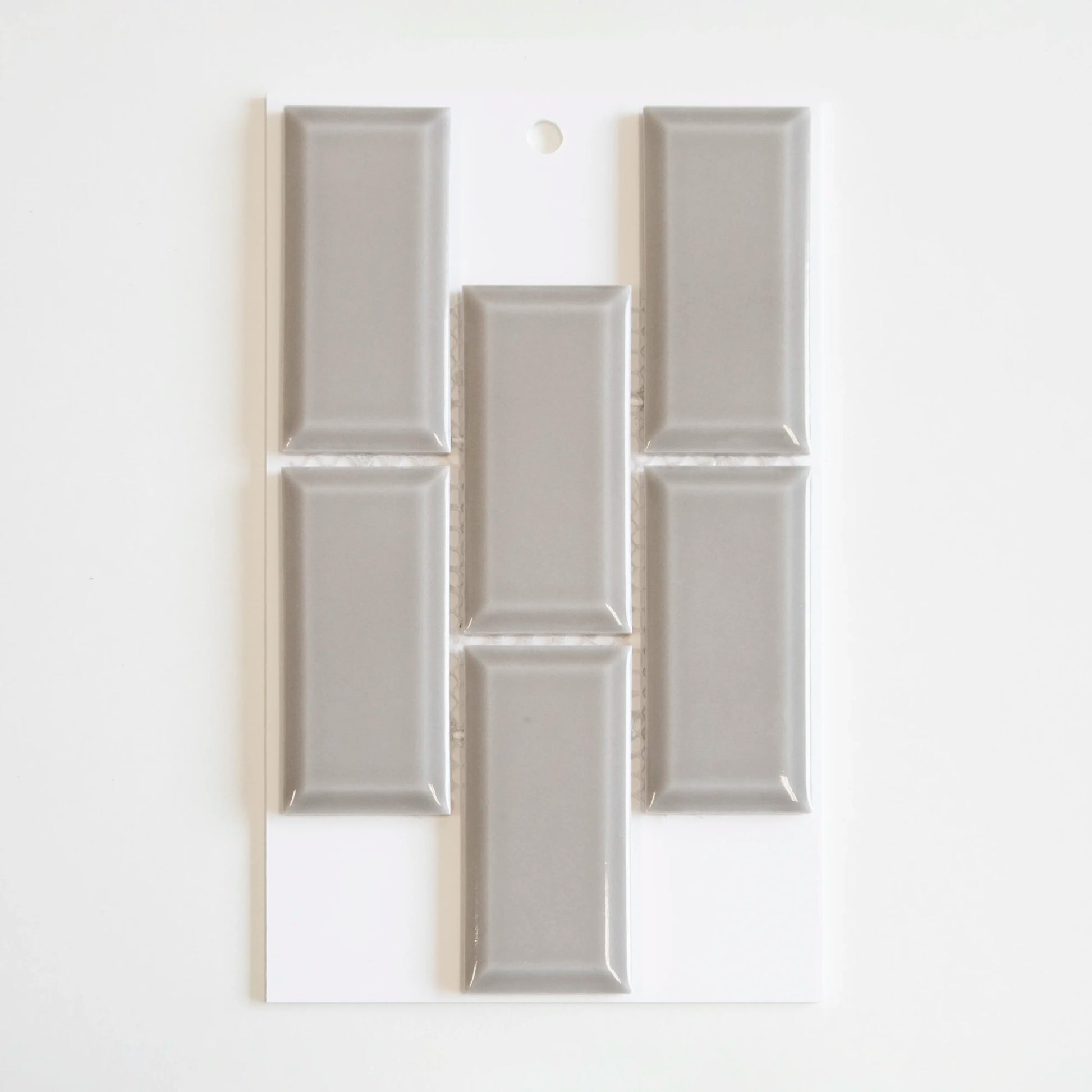 The Mosaic Factory Paris Mozaiek Tegel Rechthoek- Licht Grijs Porselein Geglazuurd 291x296 mm - Mozaiektegel.com