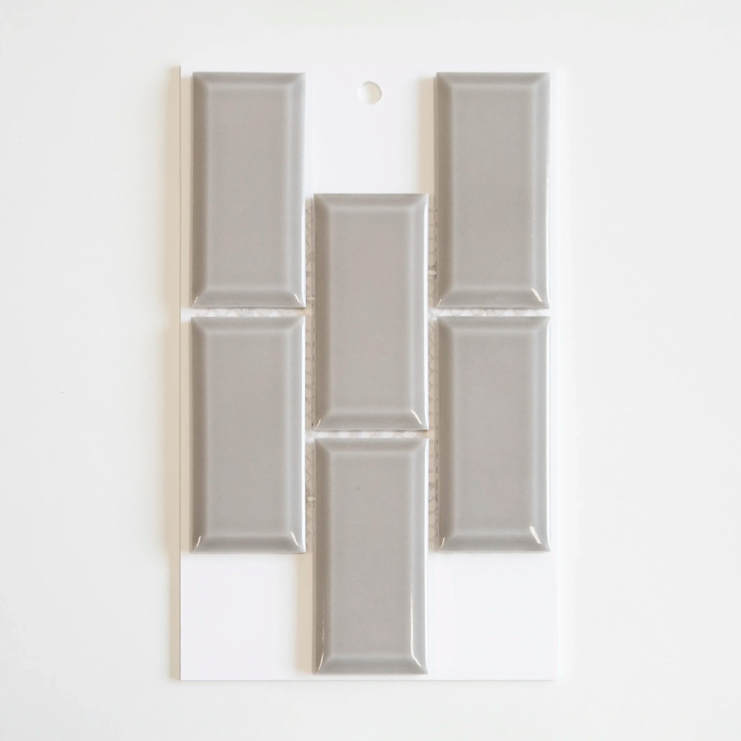 The Mosaic Factory Paris Mozaiek Tegel Rechthoek- Licht Grijs Porselein Geglazuurd 291x296 mm - Mozaiektegel.com