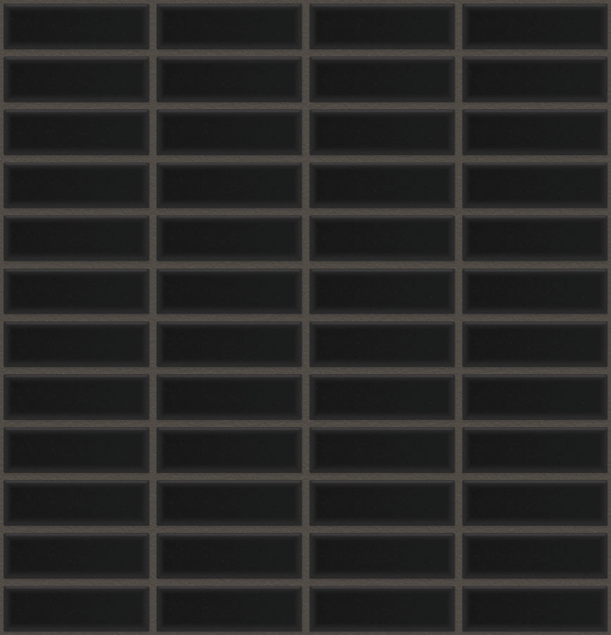 The Mosaic Factory Paris Mozaiek Tegel Rechthoek - Zwart Porselein Geglazuurd 300x300 mm, voeg black