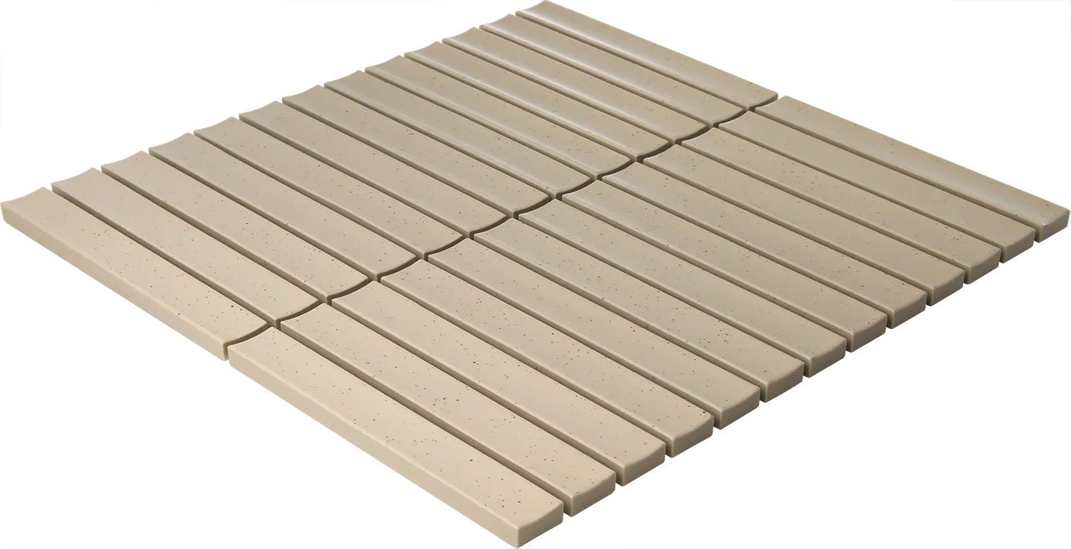 The Mosaic Factory | Sevilla Mozaïek Tegel Kitkat Vinger | 296x299 mm | Vanille | - Mozaiektegel.com