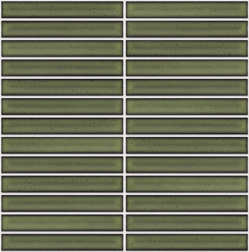 SEF20550 Green Glossy Sevilla - KitKat Original 20x145mm, voeg white