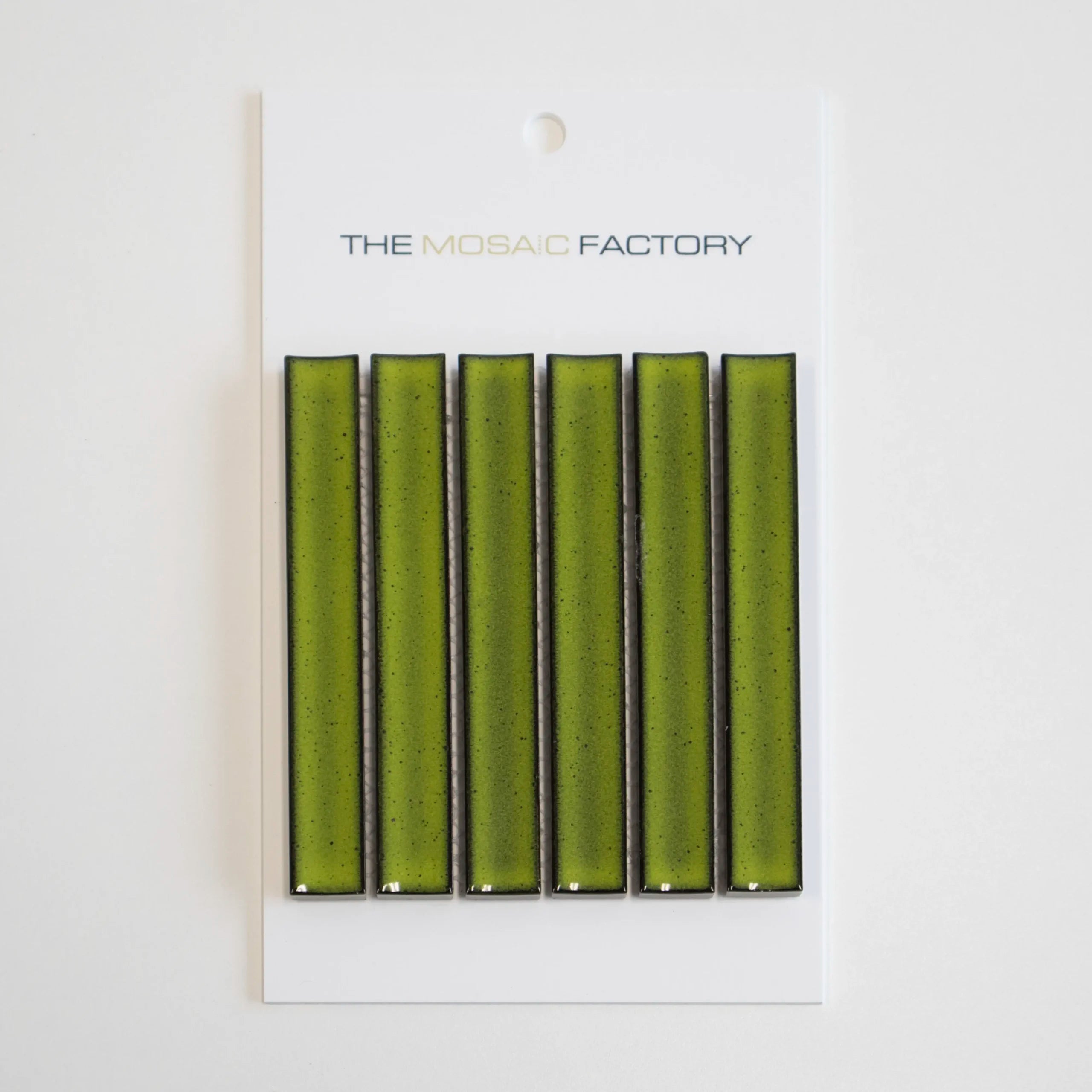 The Mosaic Factory Sevilla Mozaïek Tegel Kitkat Vinger - Groen Porselein Geglazuurd 296x299 mm - Mozaiektegel.com