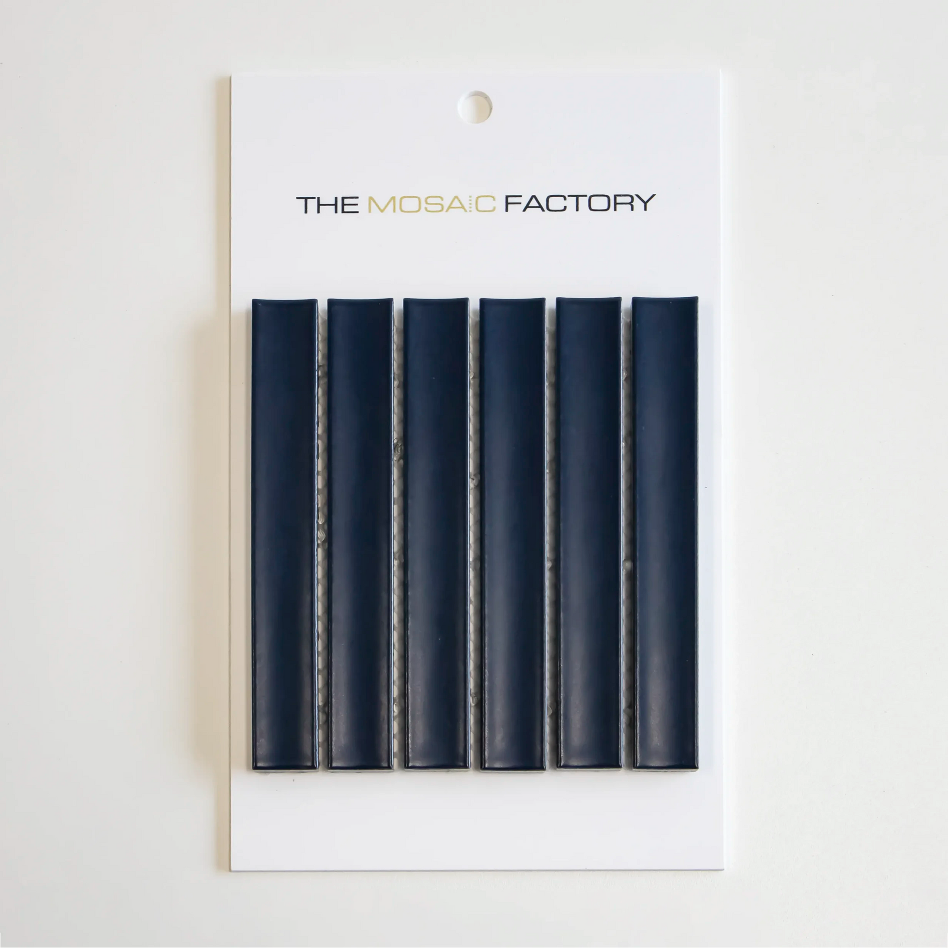 The Mosaic Factory Sevilla Mozaïek Tegel Kitkat Vinger - Navy Blauw Porselein Geglazuurd 296x299 mm - Mozaiektegel.com