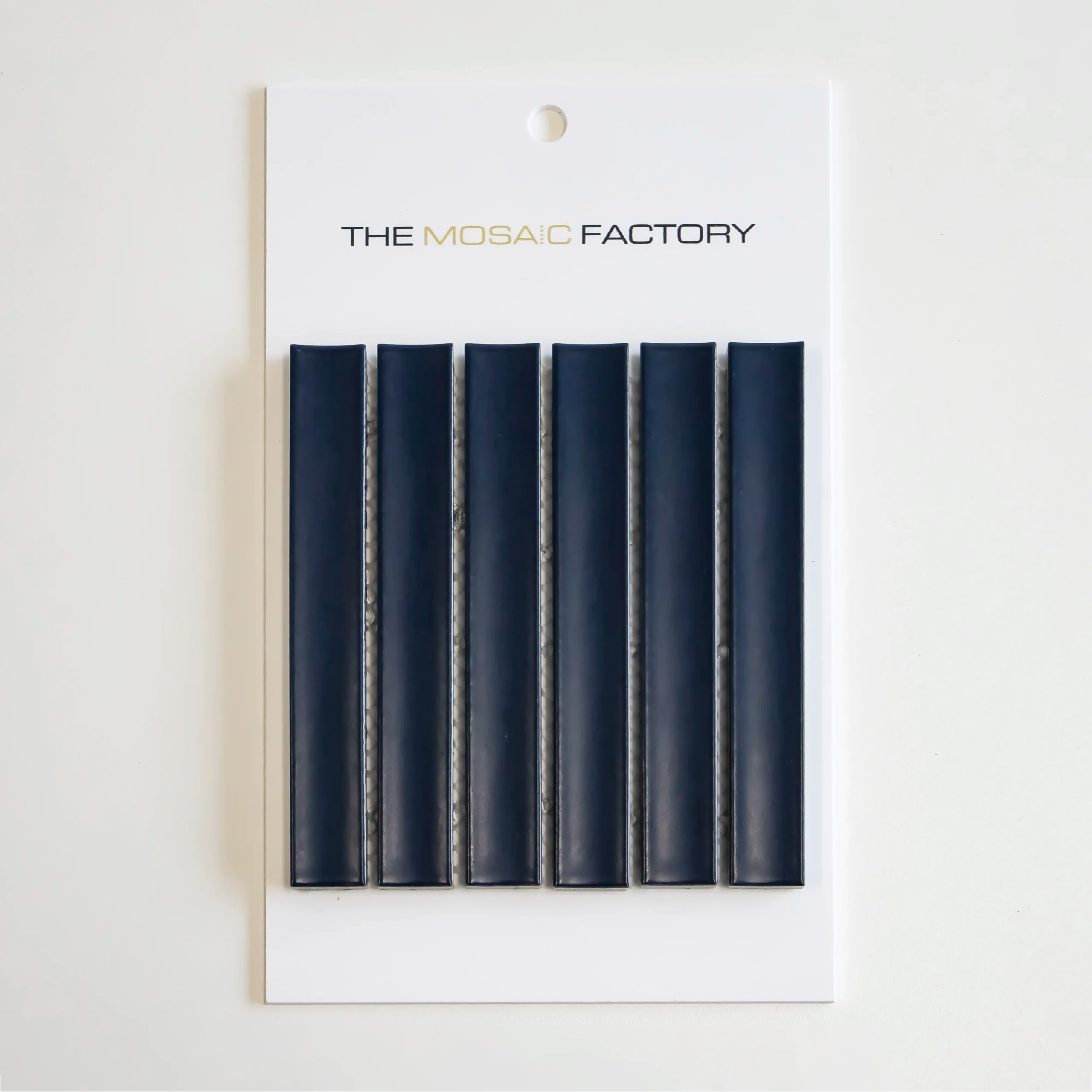 The Mosaic Factory Sevilla Mozaïek Tegel Kitkat Vinger - Navy Blauw Porselein Geglazuurd 296x299 mm - Mozaiektegel.com