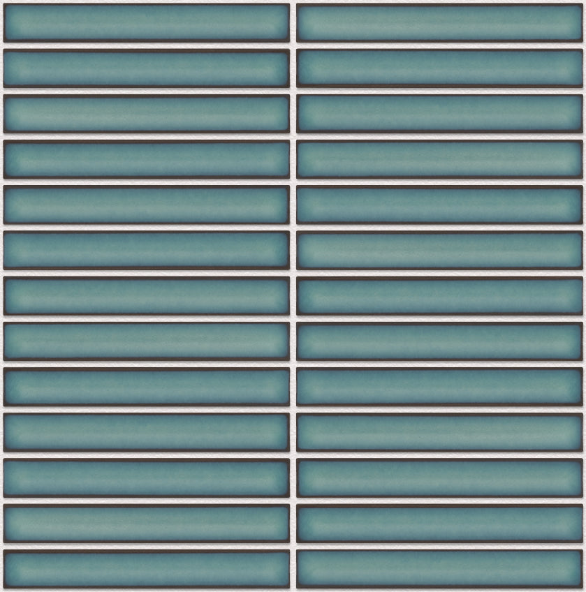 Ocean Green Glossy Sevilla - KitKat Original 20x145mm, voeg white