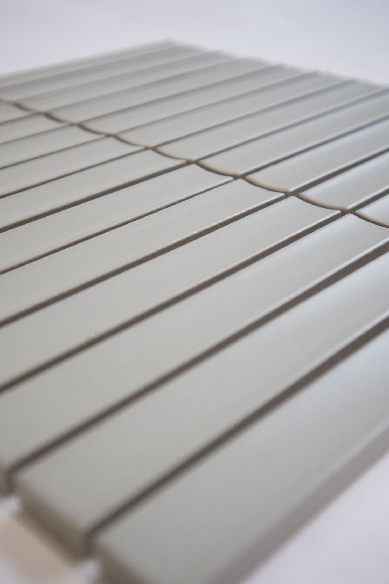 The Mosaic Factory Sevilla Mozaïek Tegel Kitkat Vinger - Sage Groen Mat - Mozaiektegel.com