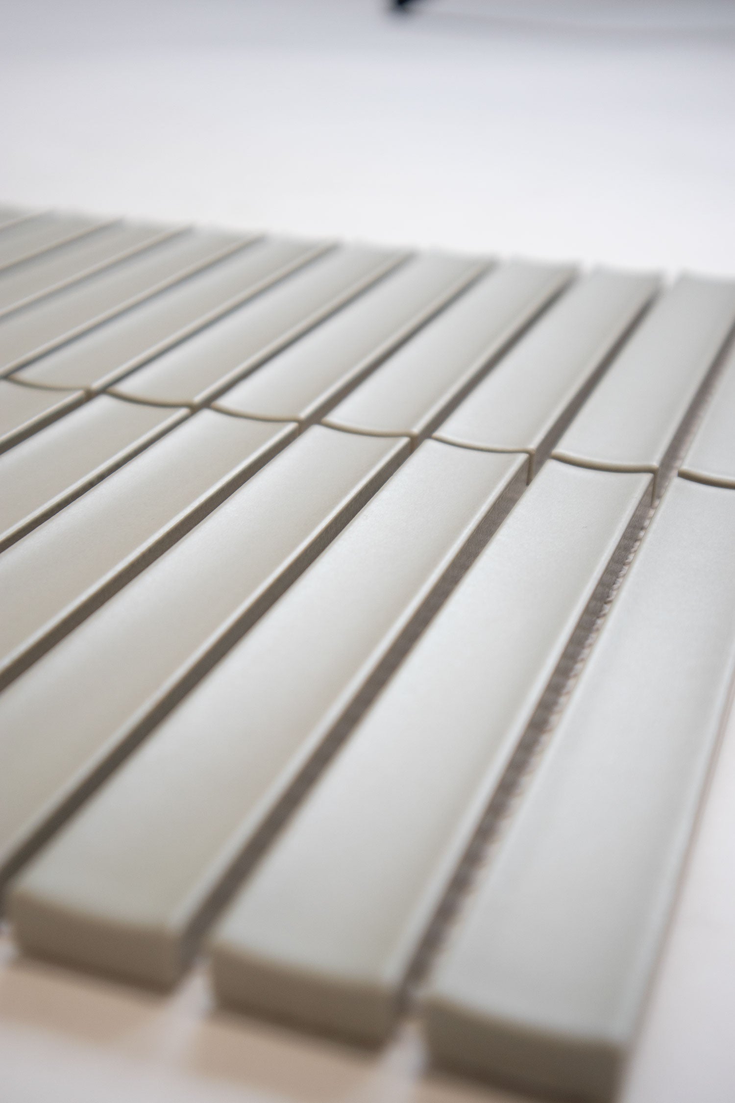 The Mosaic Factory Sevilla Mozaïek Tegel Kitkat Vinger - Sage Groen Mat - Mozaiektegel.com