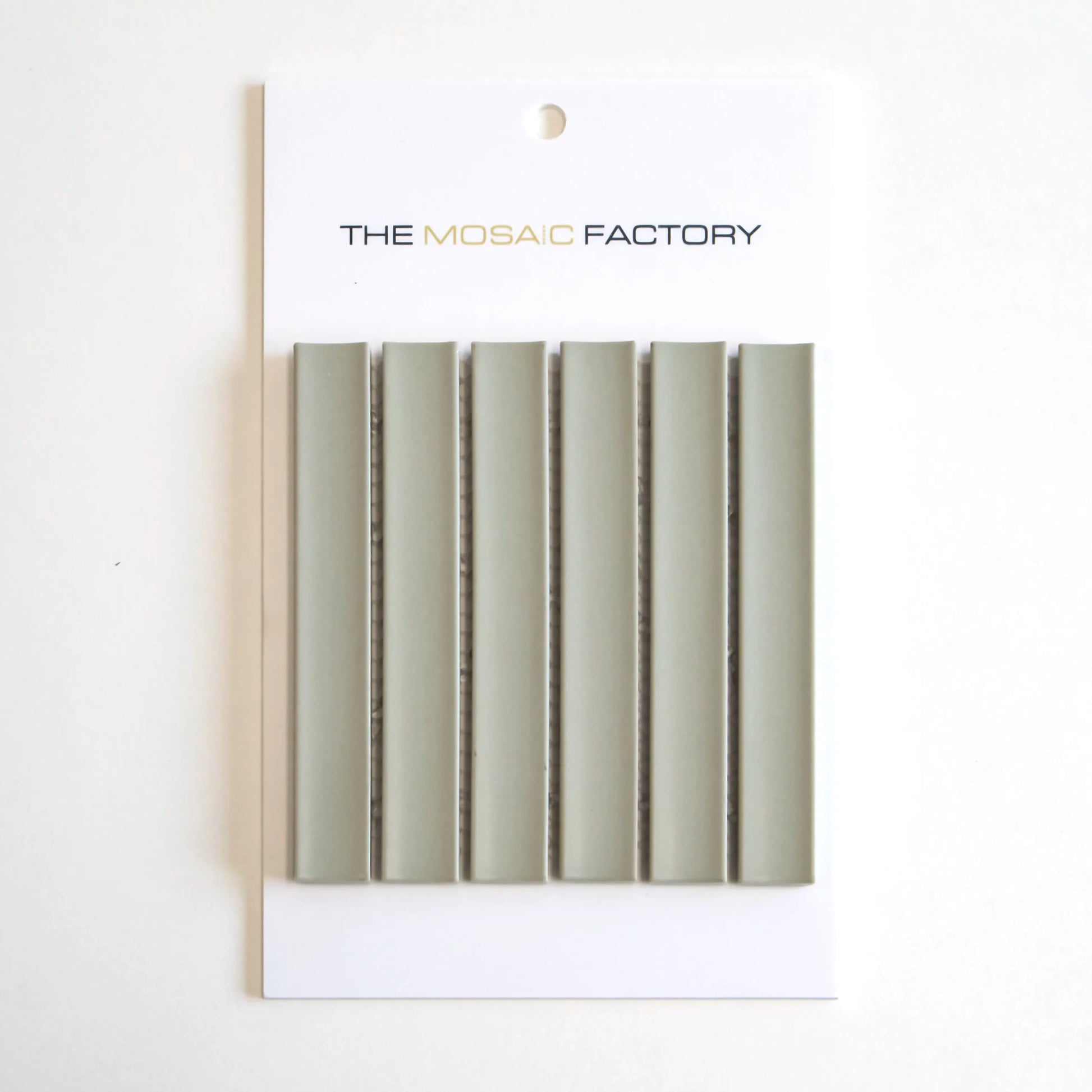 The Mosaic Factory Sevilla Mozaïek Tegel Kitkat Vinger - Sage Groen Mat - Mozaiektegel.com