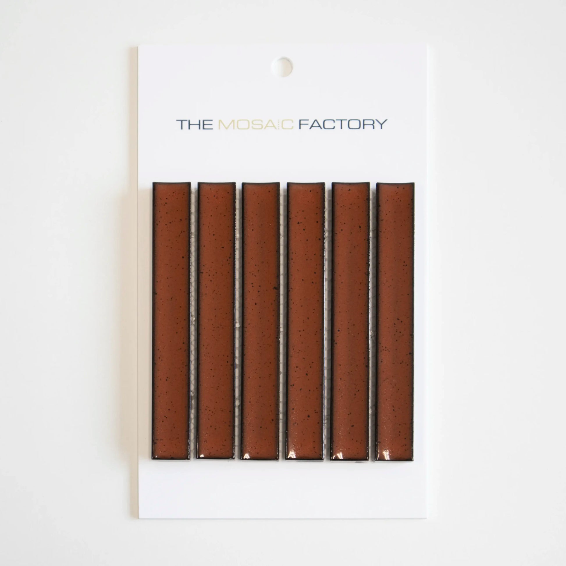 The Mosaic Factory Sevilla Mozaïek Tegel Kitkat Vinger - Terra Rood Porselein Geglazuurd 296x299 mm - Mozaiektegel.com