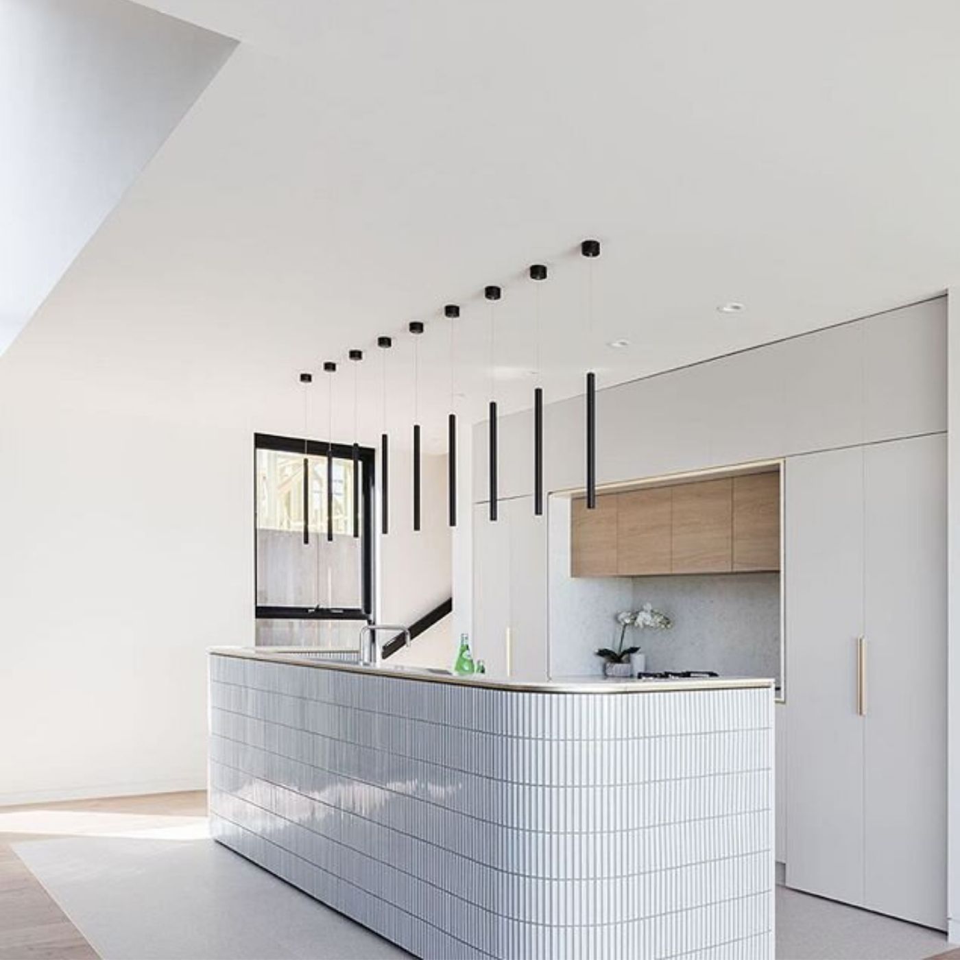 The Mosaic Factory Sevilla Mozaïek Tegel Kitkat Vinger - Wit Porselein Geglazuurd 296x299 mm, keuken