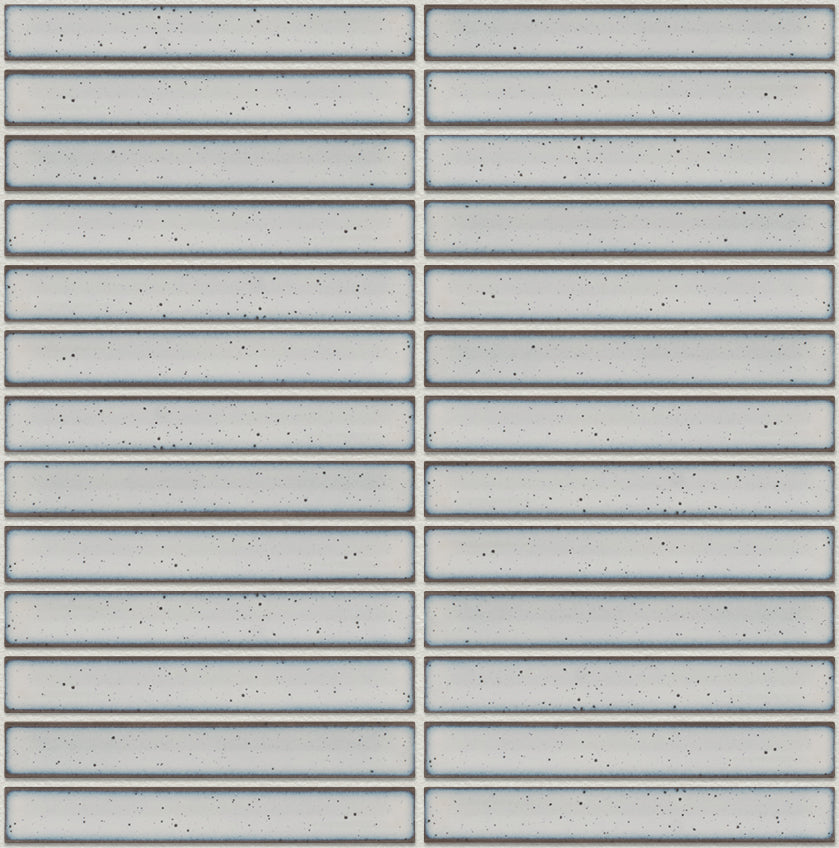 The Mosaic Factory Sevilla Mozaïek Tegel Kitkat Vinger - Wit Porselein Geglazuurd 296x299 mm, voeg moon white