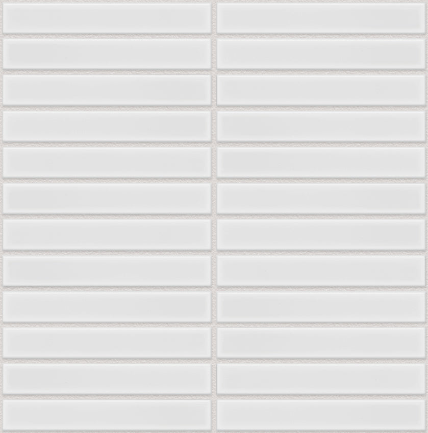 SEF22100 White Glossy Sevilla - KitKat Finger 22x145mm, silver grey