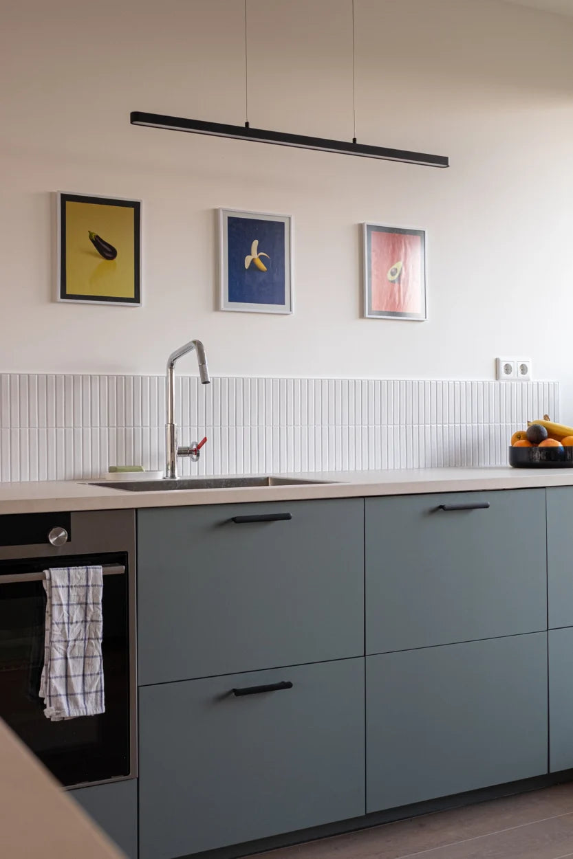 SEF22100 White Glossy Sevilla - KitKat Finger 22x145mm, keuken