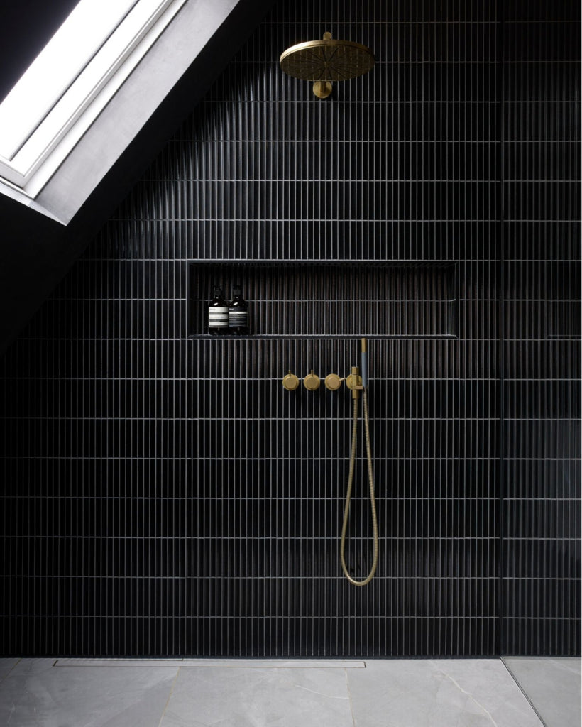 SEF22915 Black Glossy Sevilla - KitKat Finger 22x145mm, douche