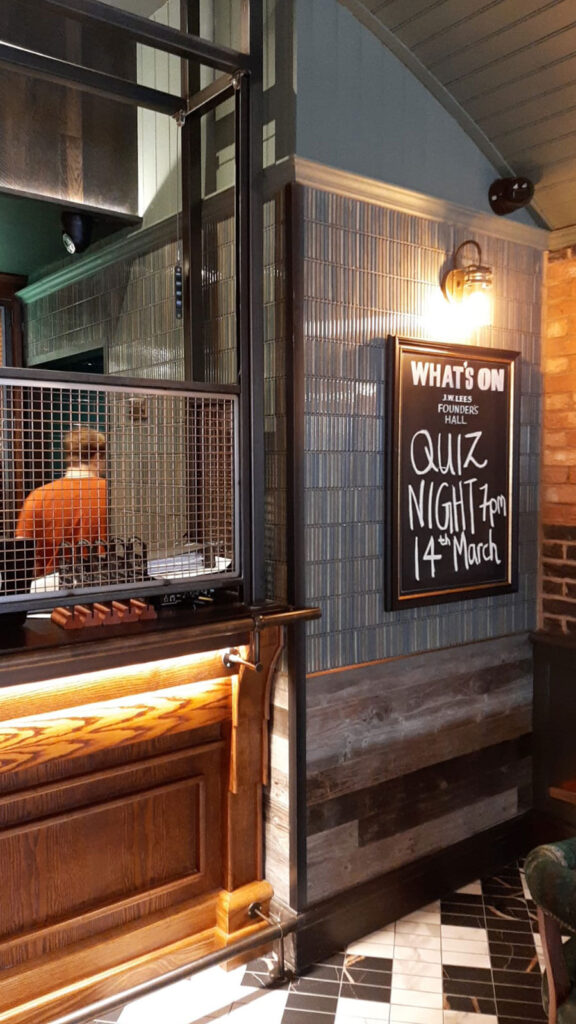 The Mosaic Factory Sevilla Mozaïek Tegel Mini Kitkat Vinger - Gespikkeld Grijs blauw Porselein Geglazuurd 282x308 mm, hal