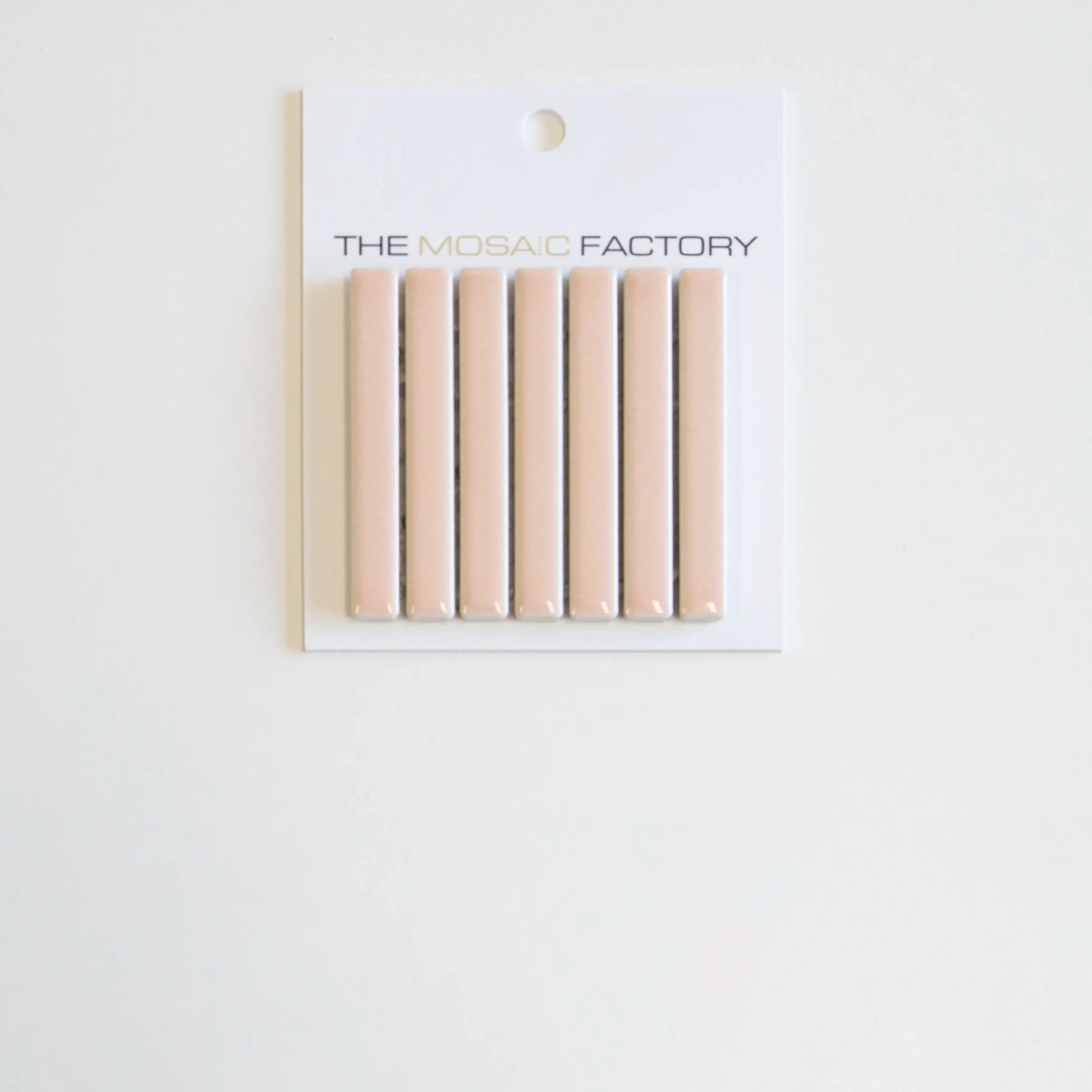 The Mosaic Factory Sevilla Mozaïek Tegel Mini Kitkat Vinger - Roze Porselein Geglazuurd 282x308 mm - Mozaiektegel.com