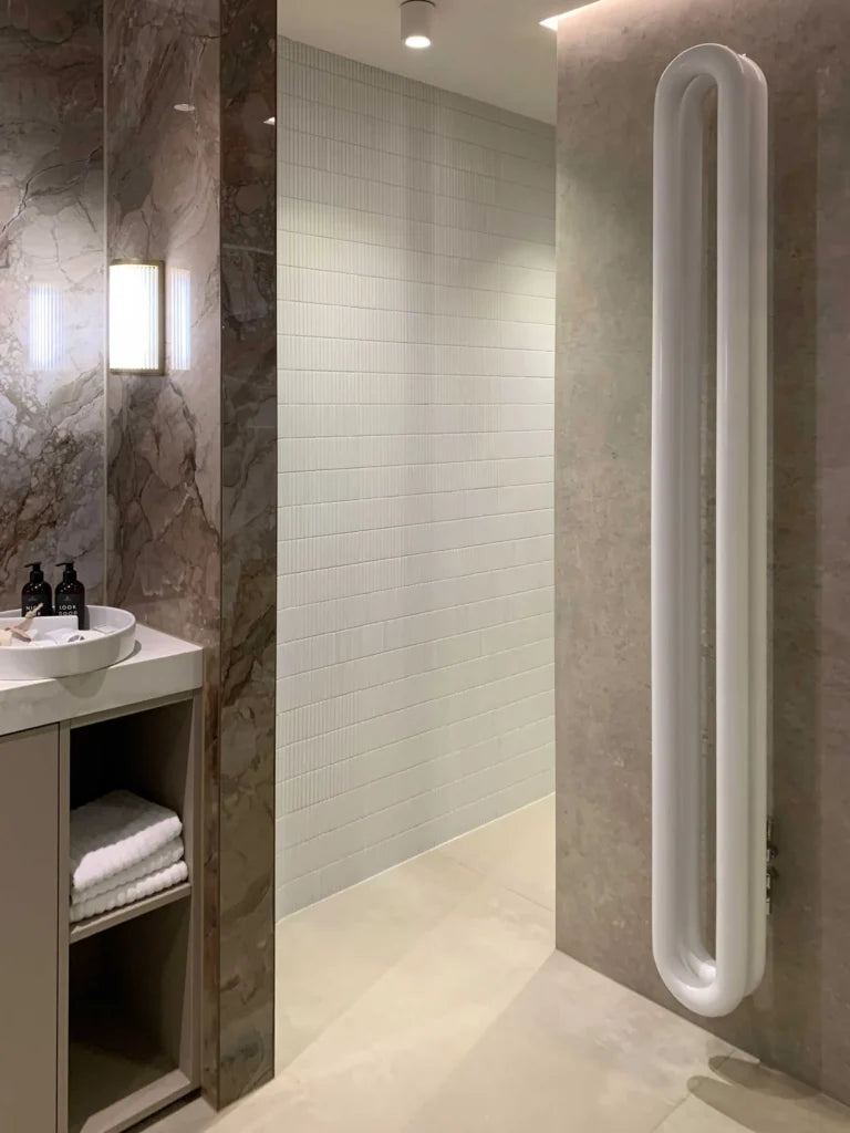 The Mosaic Factory Sevilla Mozaïek Tegel Mini Kitkat Vinger - Wit Mat Porselein Geglazuurd 282x308 mm, douche