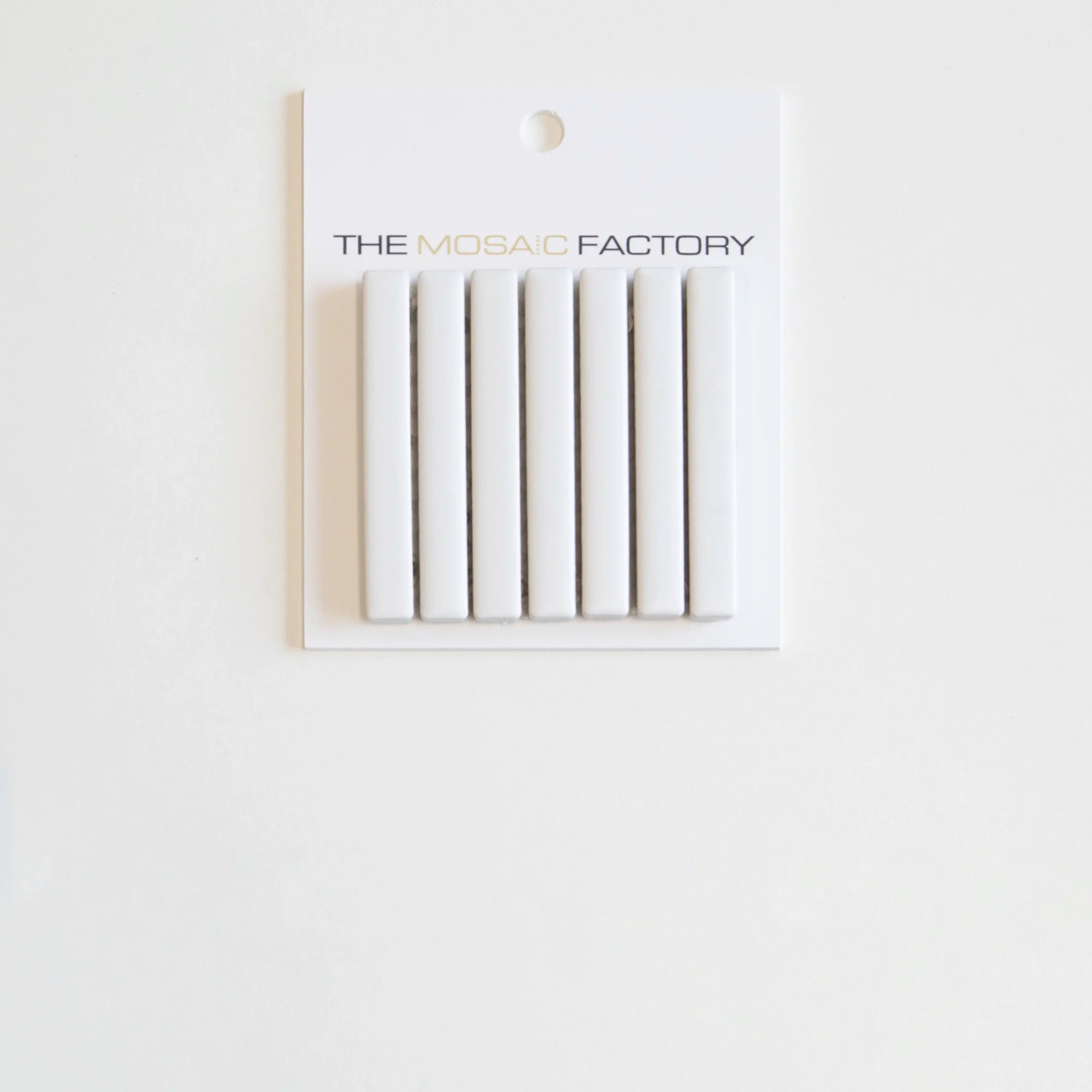 The Mosaic Factory Sevilla Mozaïek Tegel Mini Kitkat Vinger - Wit Mat Porselein Geglazuurd 282x308 mm - Mozaiektegel.com