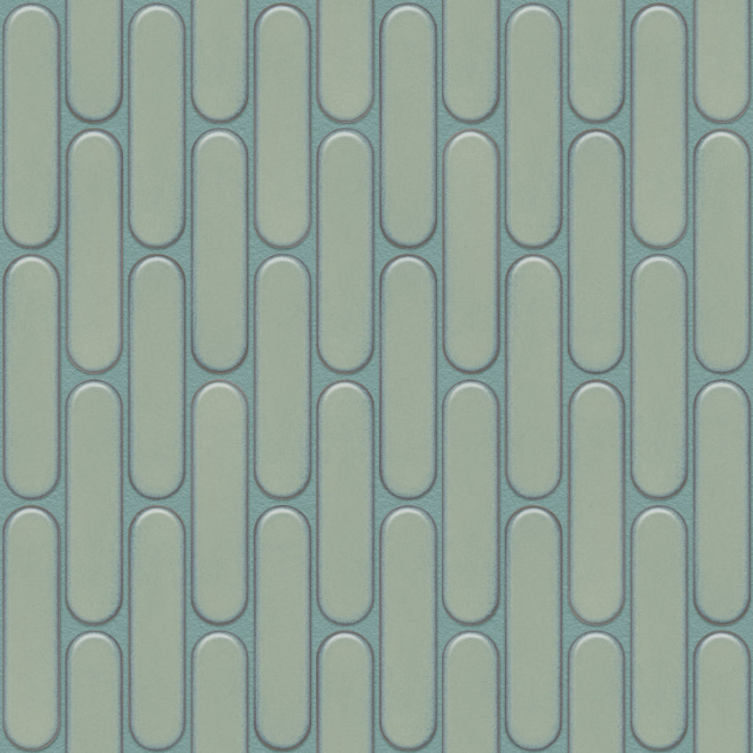 SEO23525 Light Green Glossy Sevilla - Oval Finger 23x98mm, voeg sage