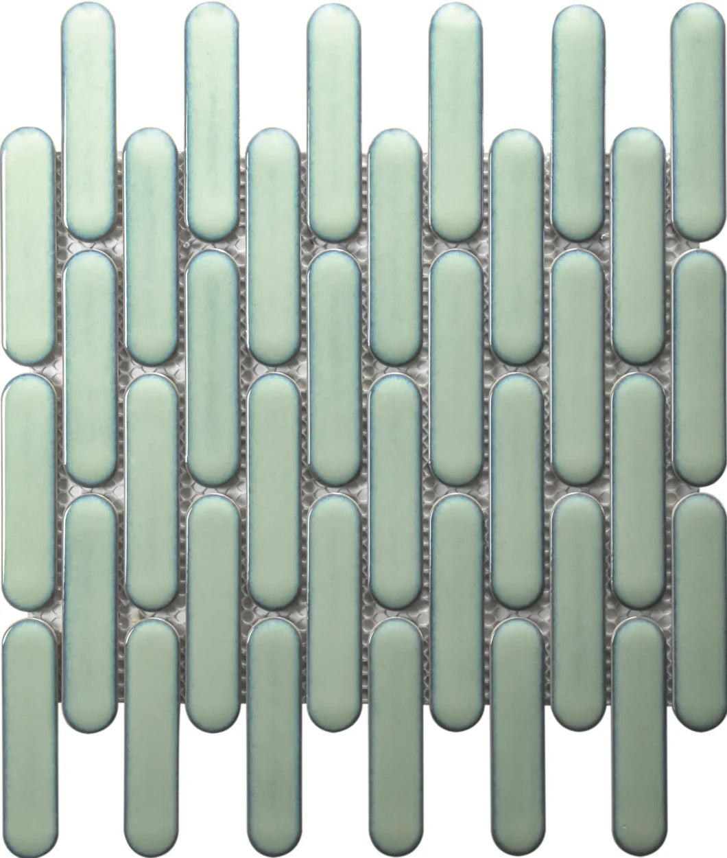 SEO23525 Light Green Glossy Sevilla - Oval Finger 23x98mm