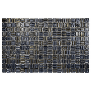 The Mosaic Factory Valencia Mozaiek Tegel Vierkant - 3D Black Pearl Glas Recycled 328x518 mm - Mozaiektegel.com